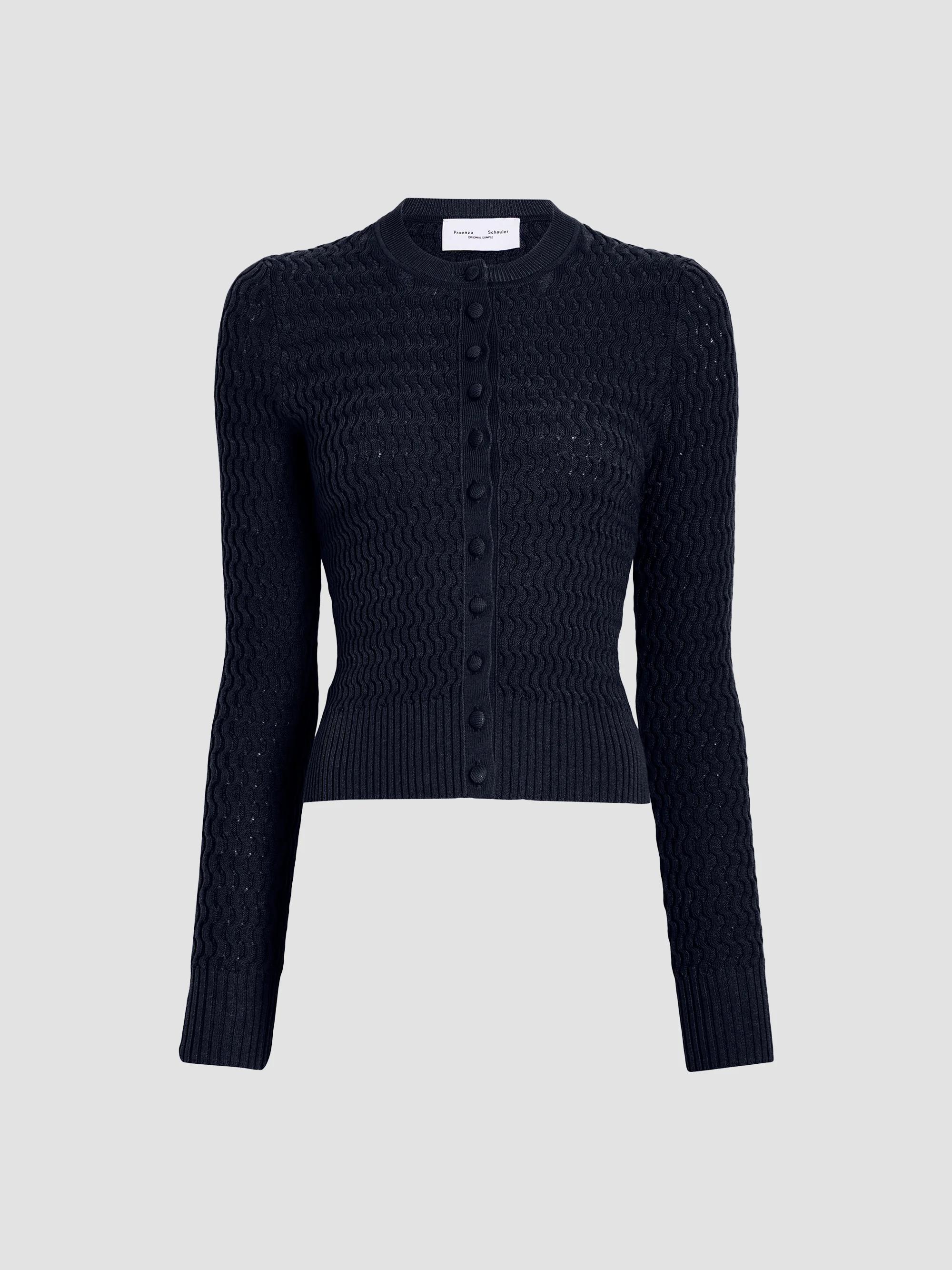 Polo Ralph Lauren Striped Cropped Cable-Knit Cardigan | Saks Fifth