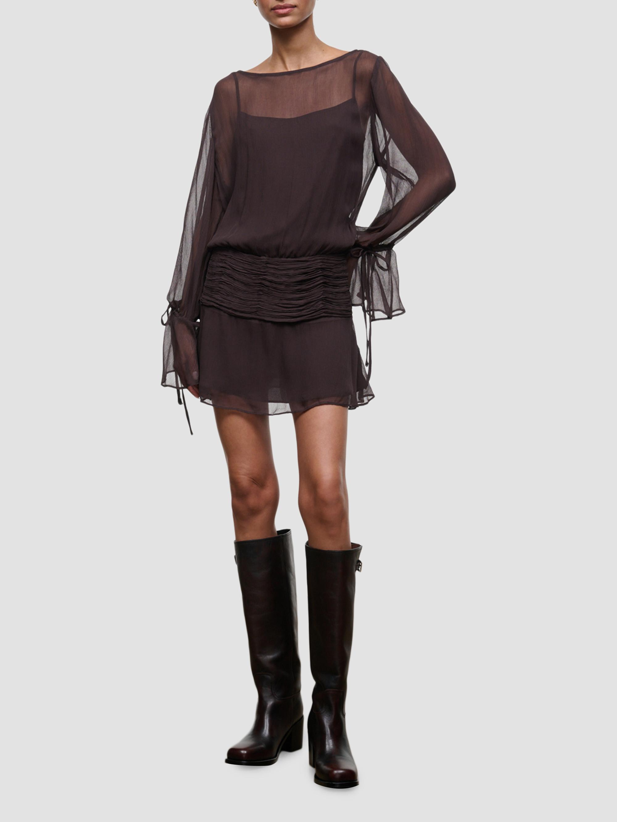 Beatrix Plissé Mini Dress