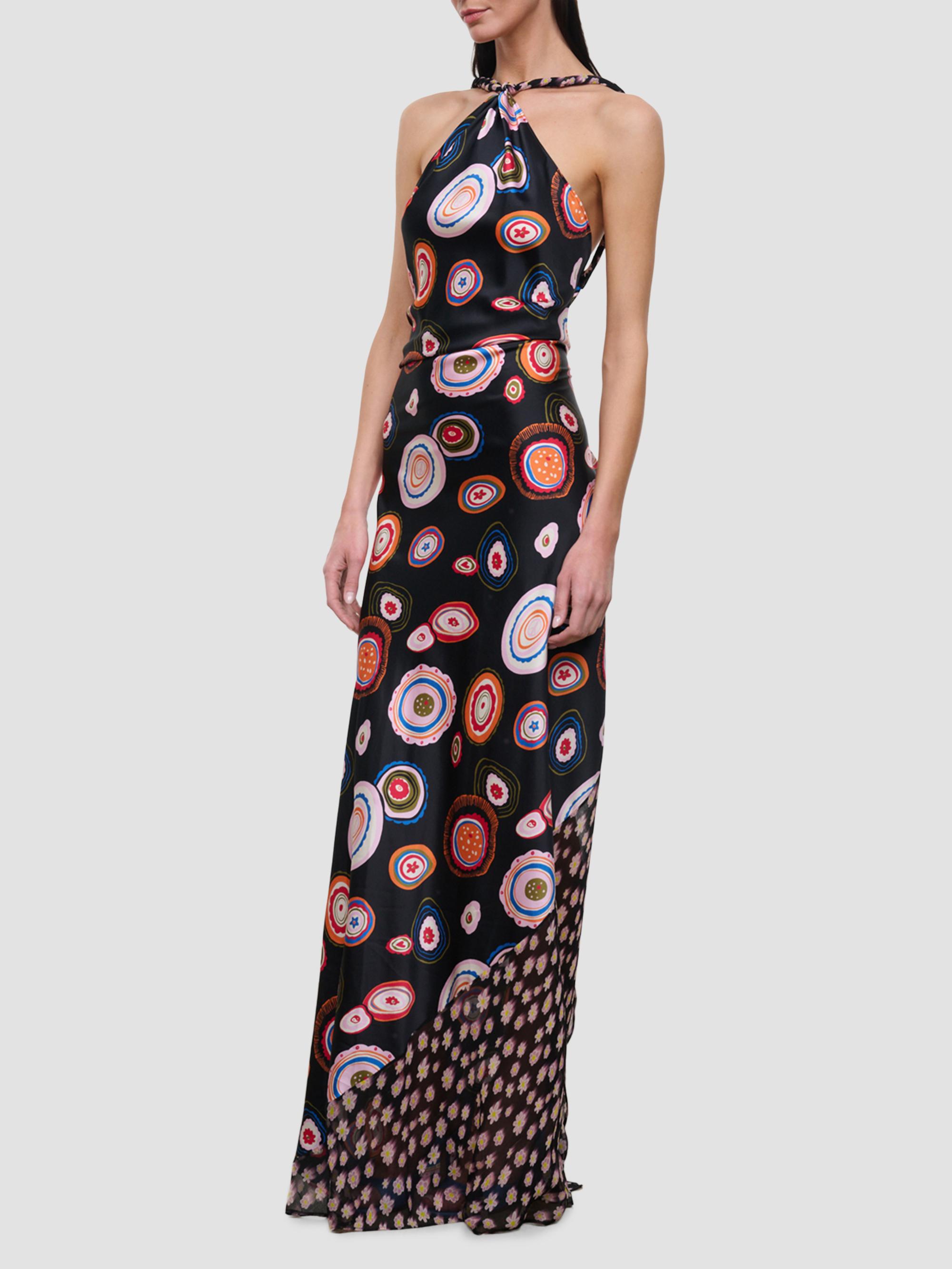 Staud Women's Charli Silk Maxi Dress - Millefiori Multi | Thumbnail 3