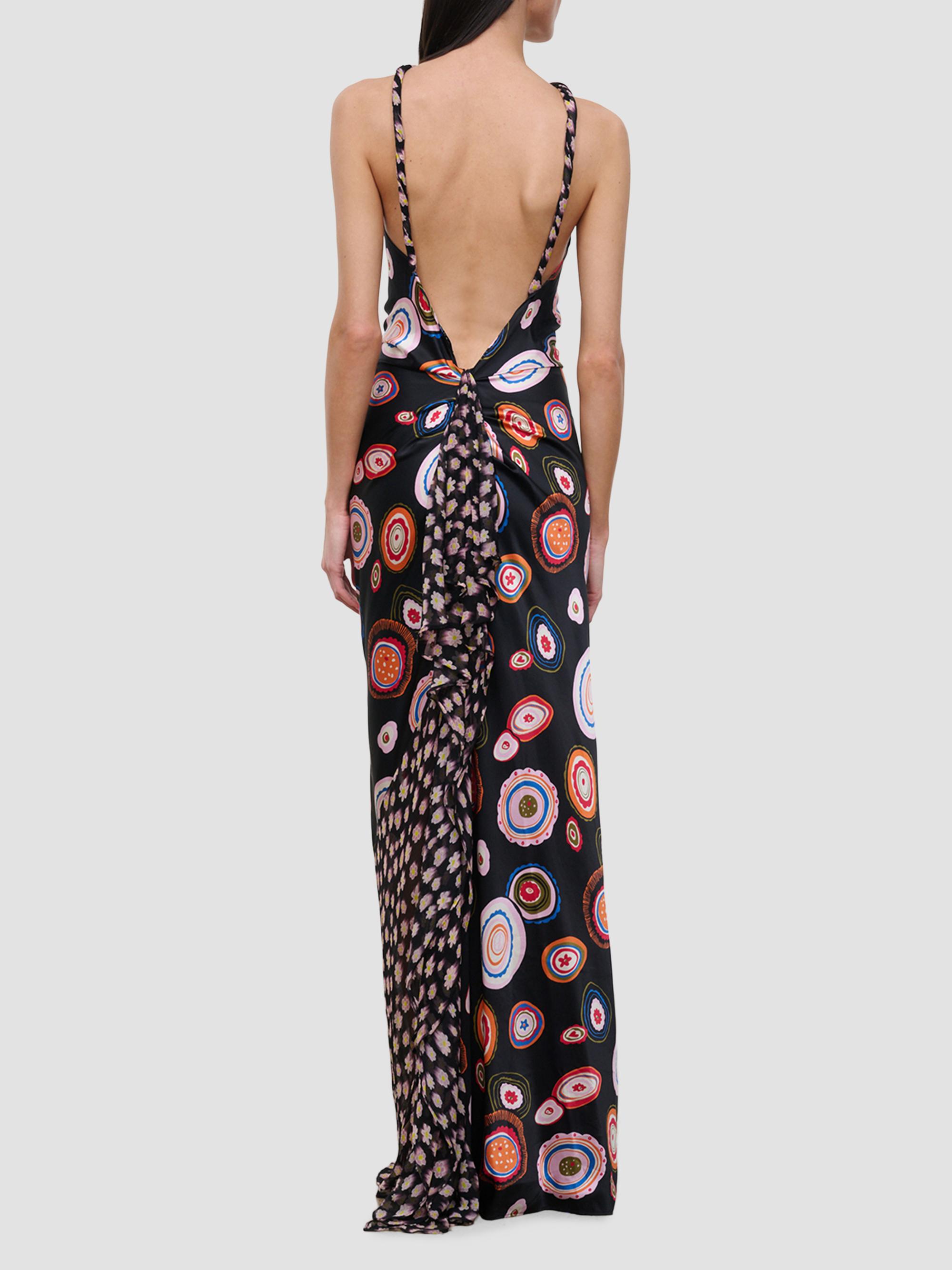 Staud Women's Charli Silk Maxi Dress - Millefiori Multi | Thumbnail 4