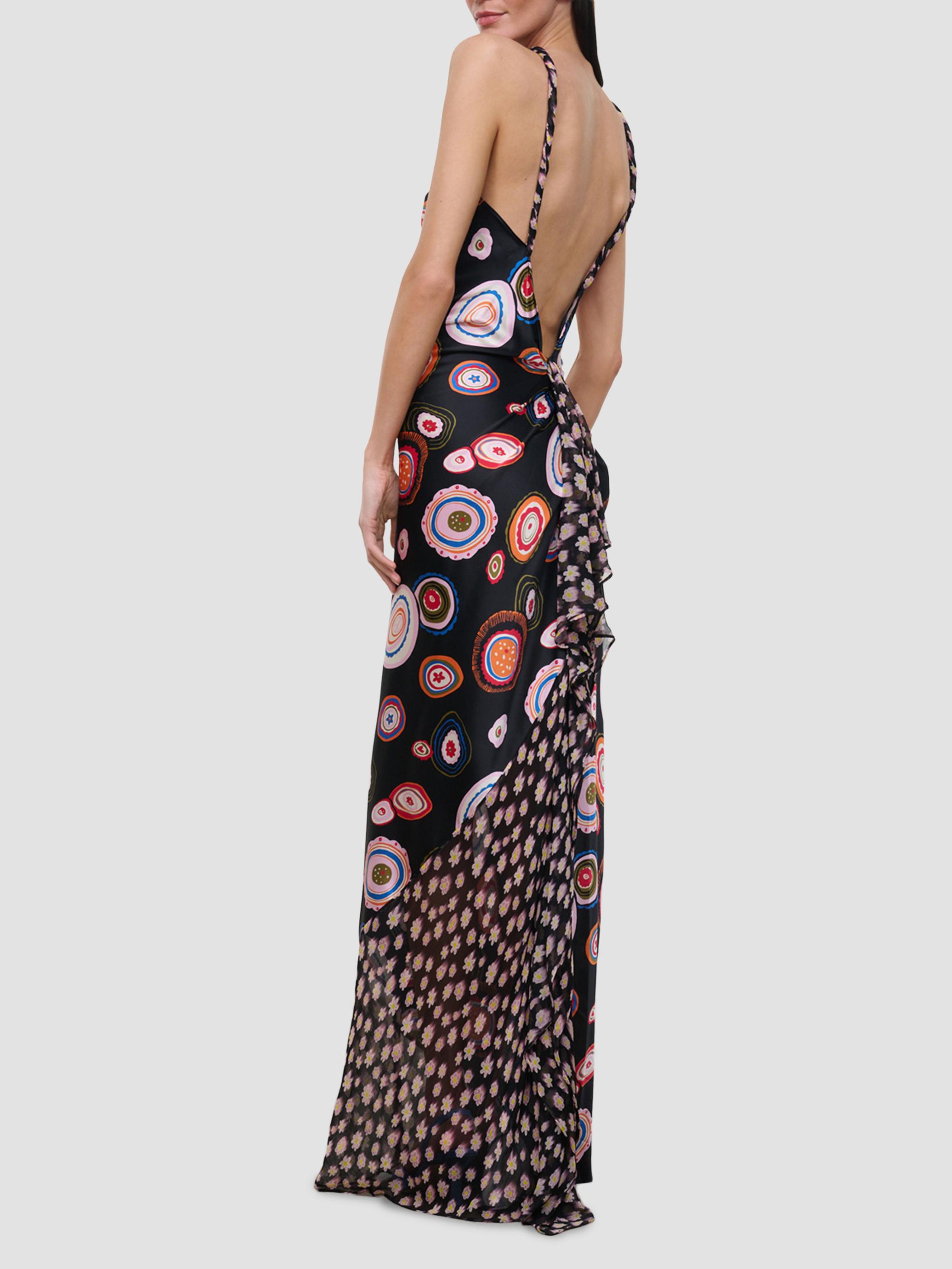 Staud Women's Charli Silk Maxi Dress - Millefiori Multi | Thumbnail 7