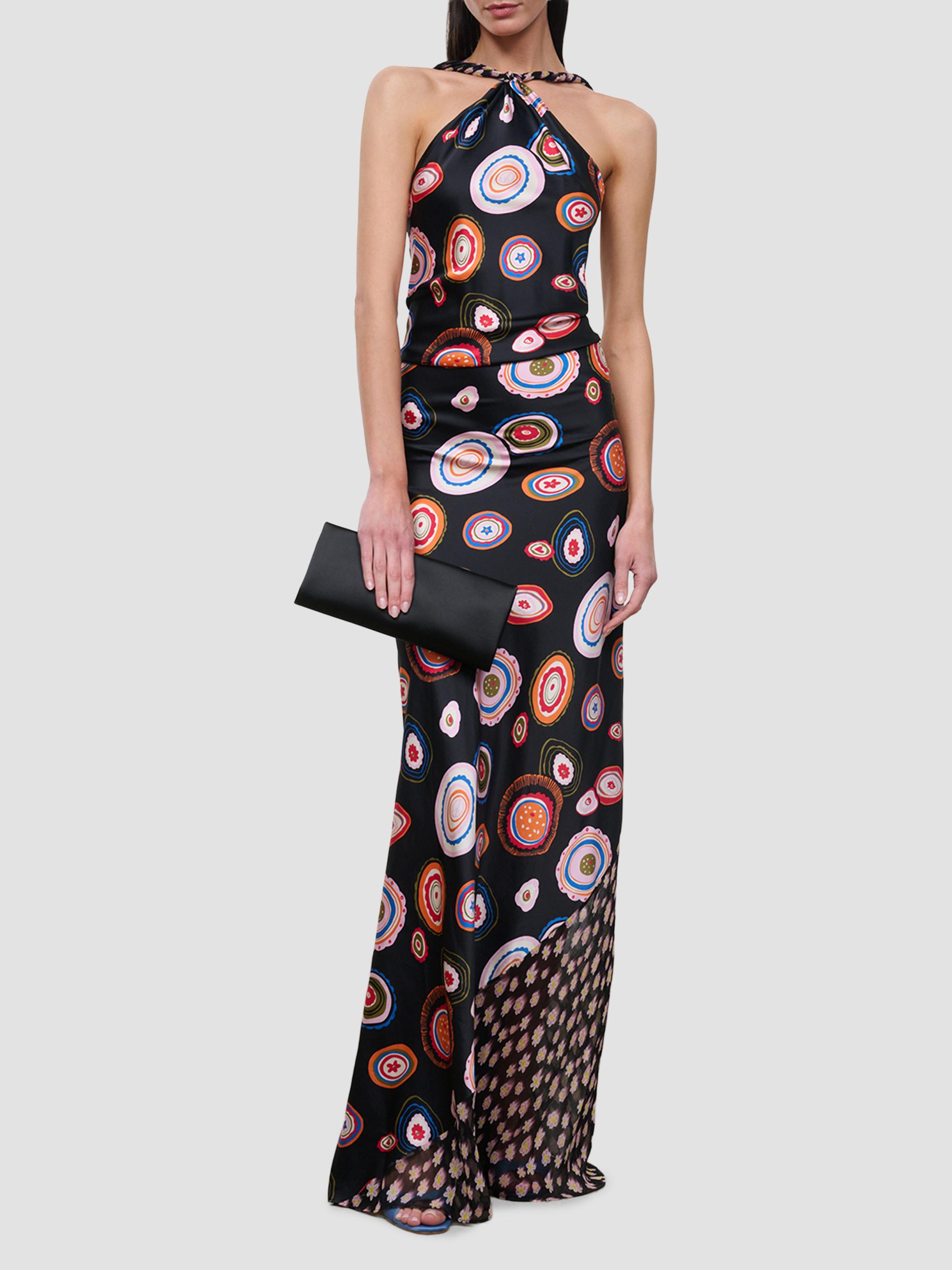 Staud Women's Charli Silk Maxi Dress - Millefiori Multi | Thumbnail 2