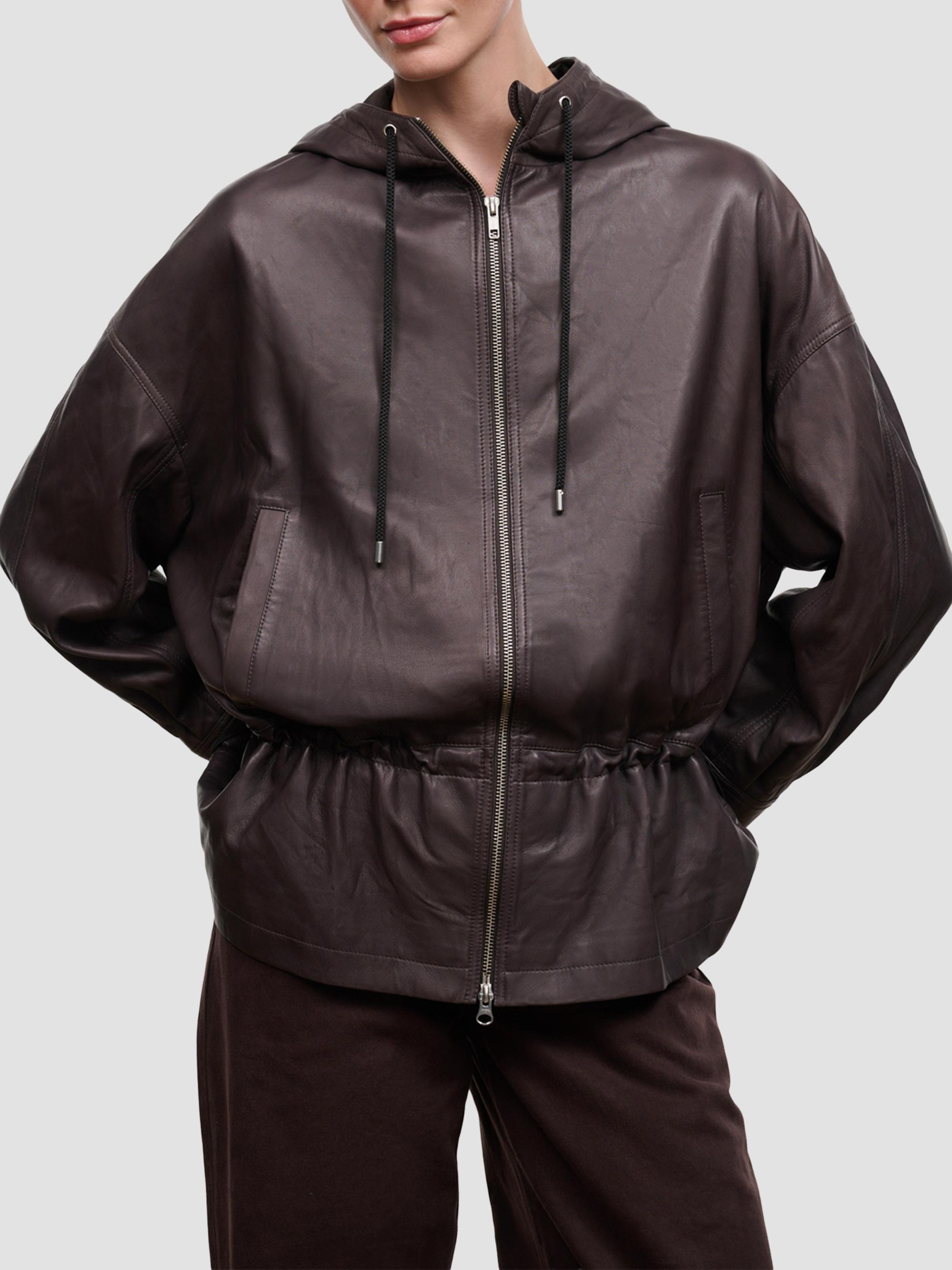 Gondola Hooded Leather Jacket