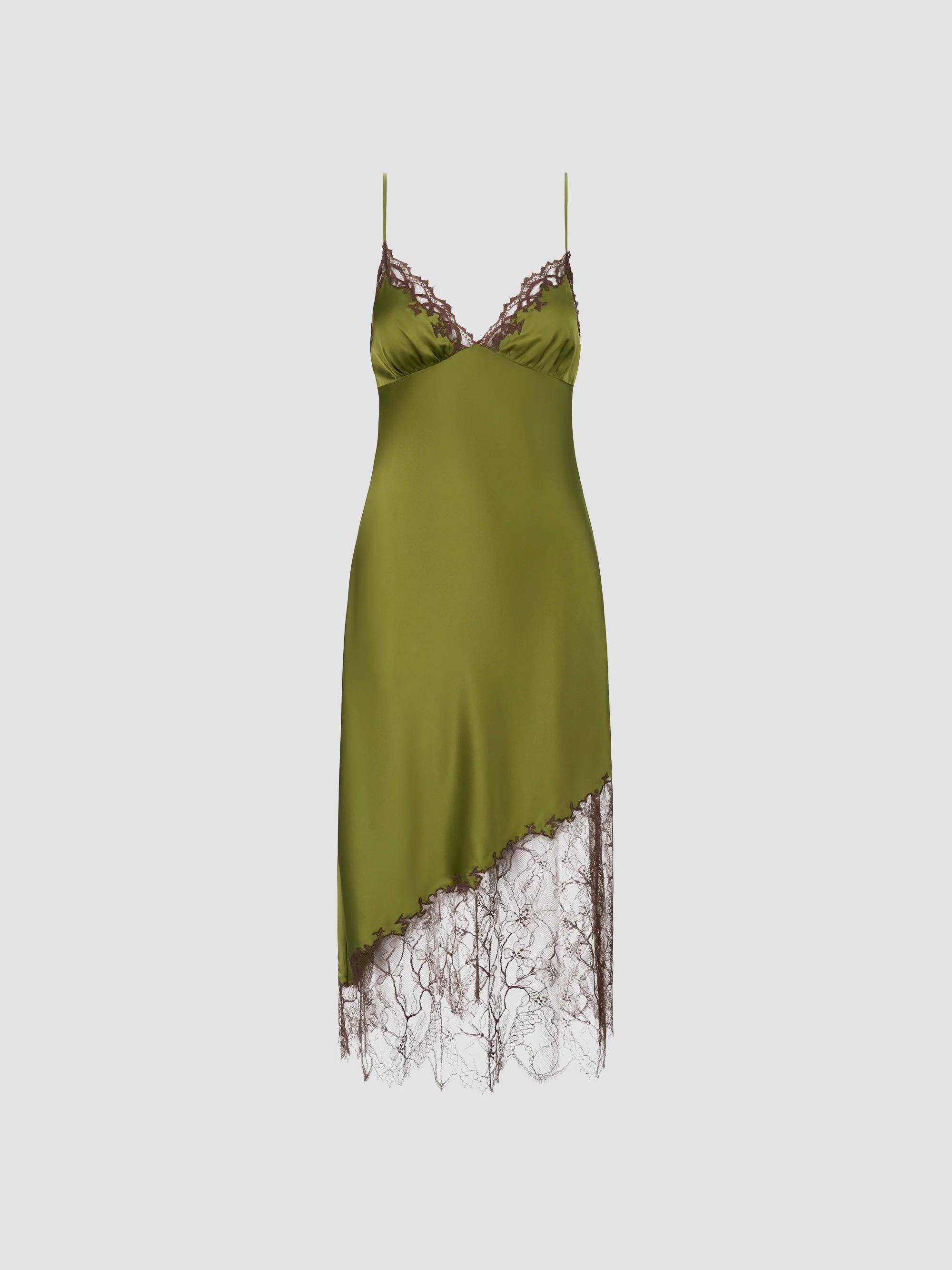 STAUD Cassie Embellished Mesh Strapless A-Line Gown