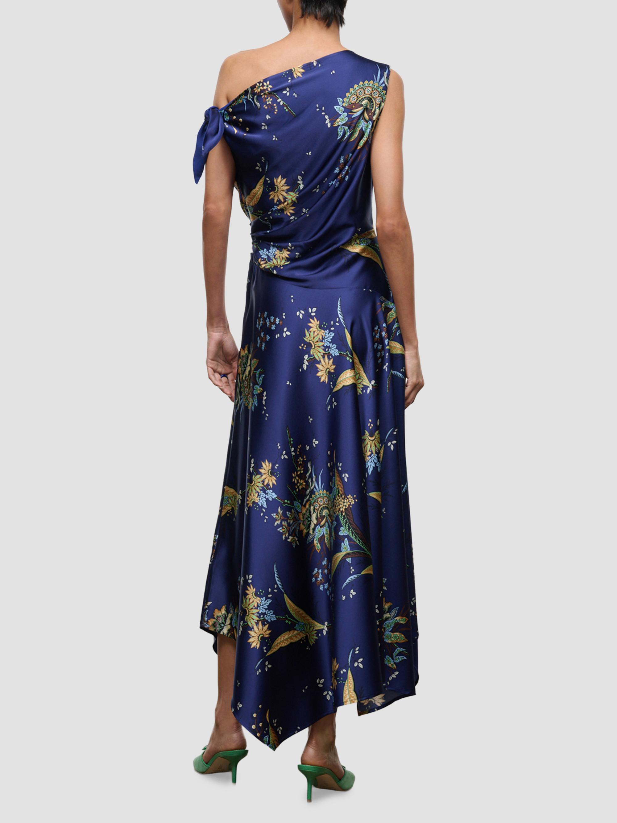Staud Women's Portia Silk Maxi Dress - Tapestry Midnight | Thumbnail 3