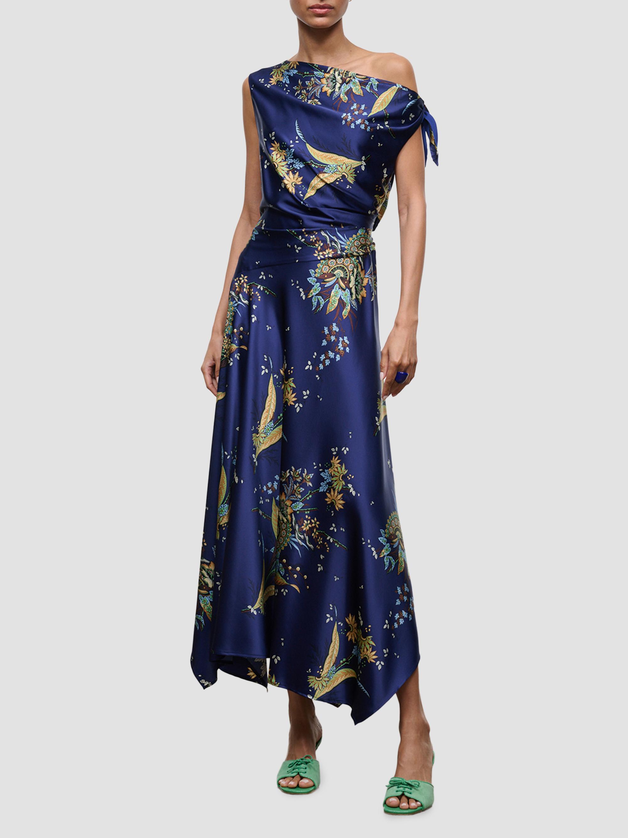Staud Women's Portia Silk Maxi Dress - Tapestry Midnight | Thumbnail 4