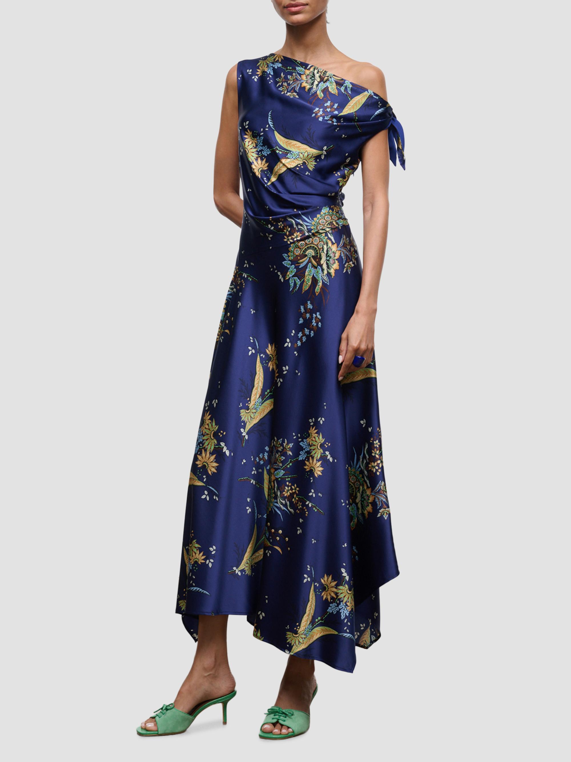 Staud Women's Portia Silk Maxi Dress - Tapestry Midnight | Thumbnail 2