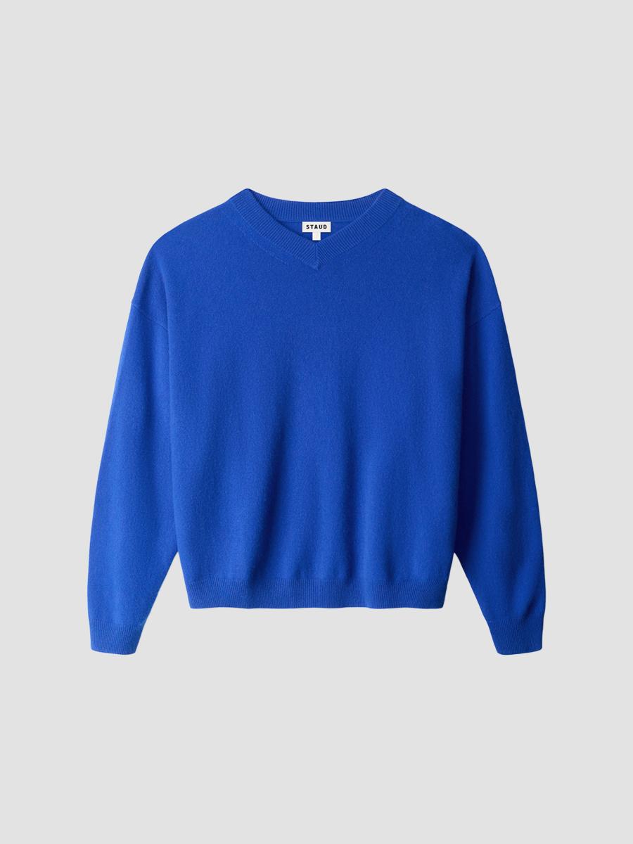 Staud Women's Spencer Cashmere Sweater In Cobalt
