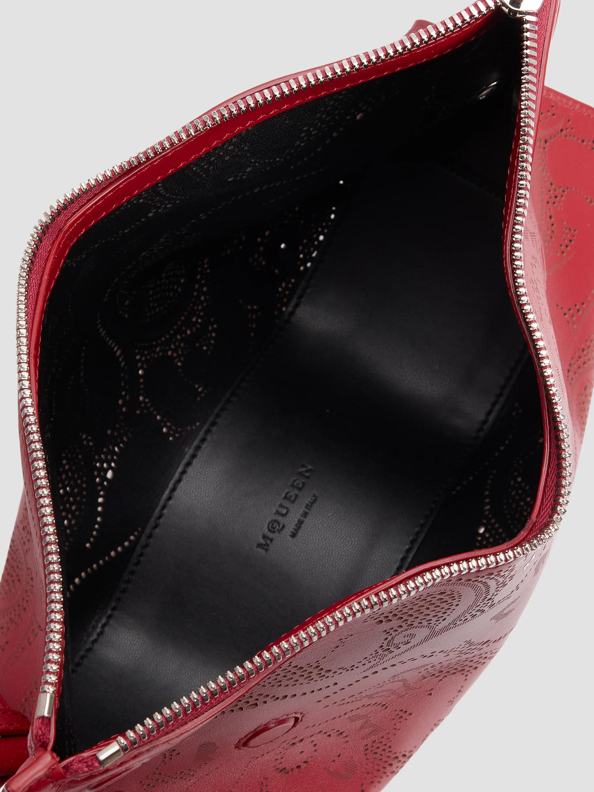 McQueen Mana Laser-Cut Leather Clutch | Saks Fifth Avenue