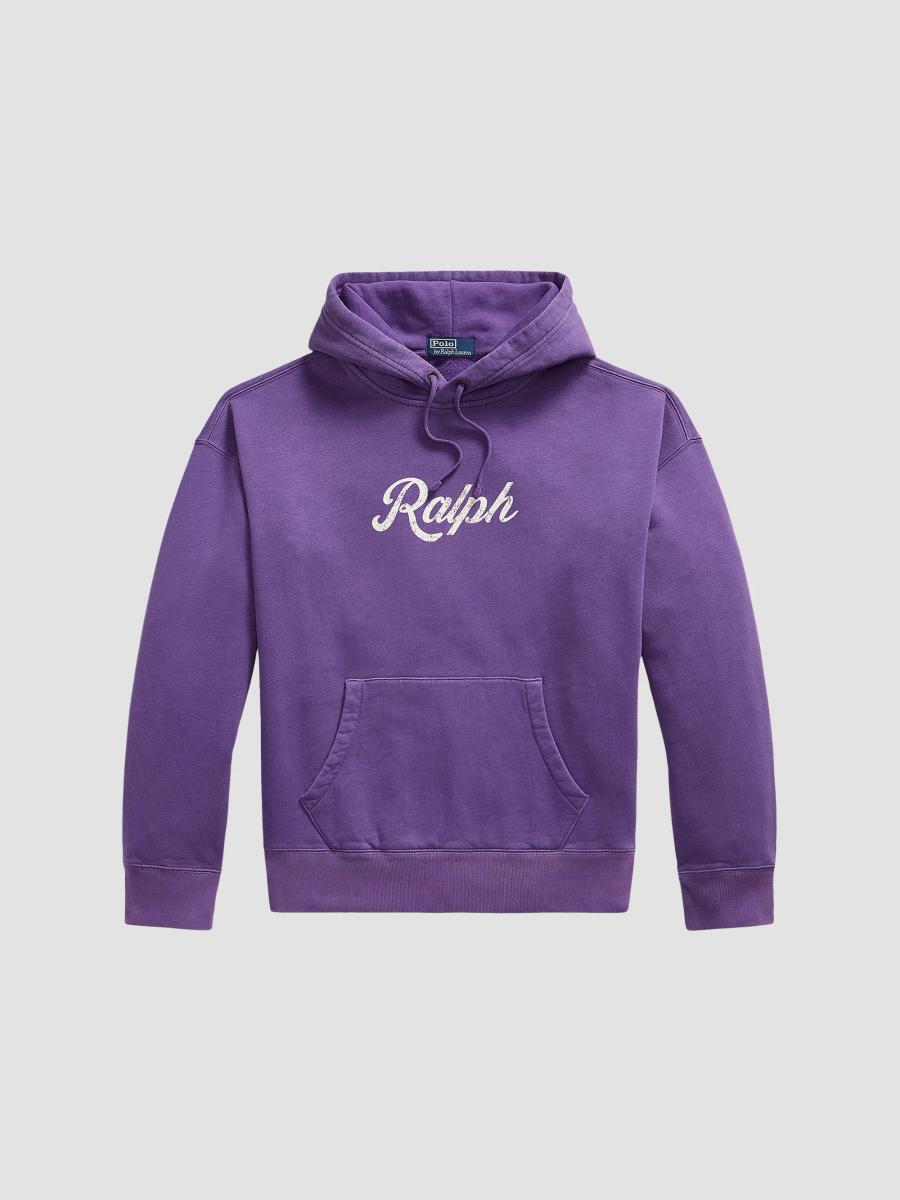 Polo Ralph Lauren Men's Logo Fleece Hoodie In Purple
