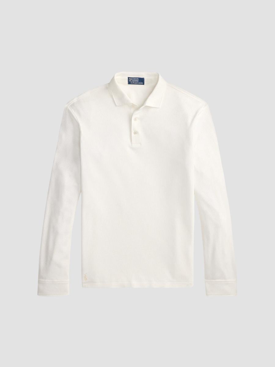 Polo Ralph Lauren Men's Standard-fit Waffle-knit Polo Shirt In Nevis