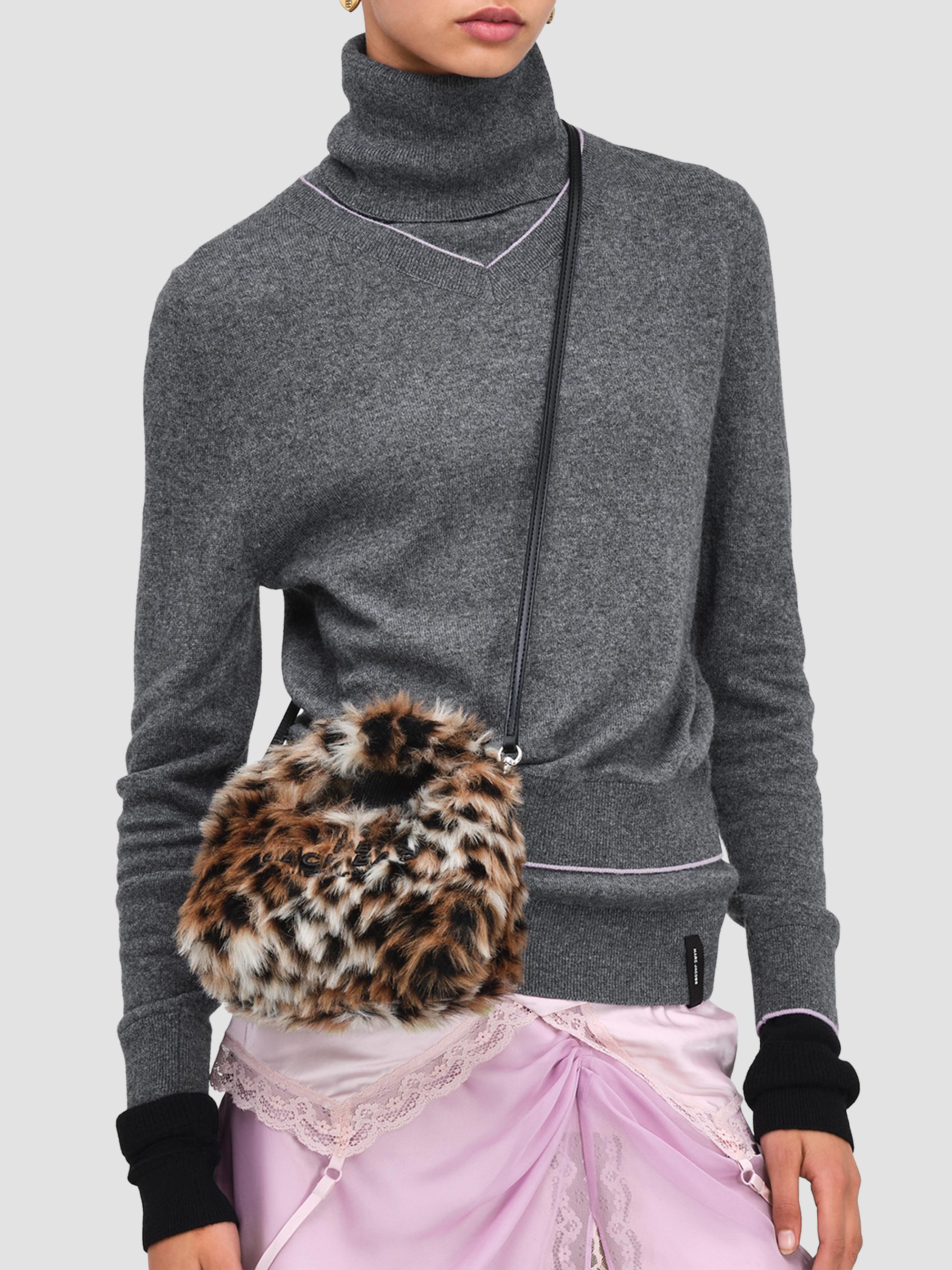Marc Jacobs Leopard Faux Fur Micro Sack Crossbody Bag | Saks Fifth
