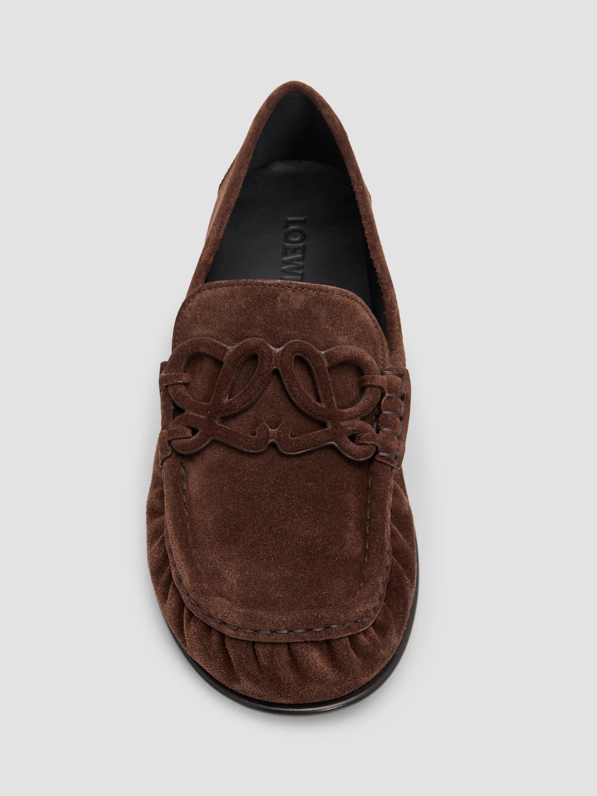 LOEWE Double L Suede Loafers | Saks Fifth Avenue