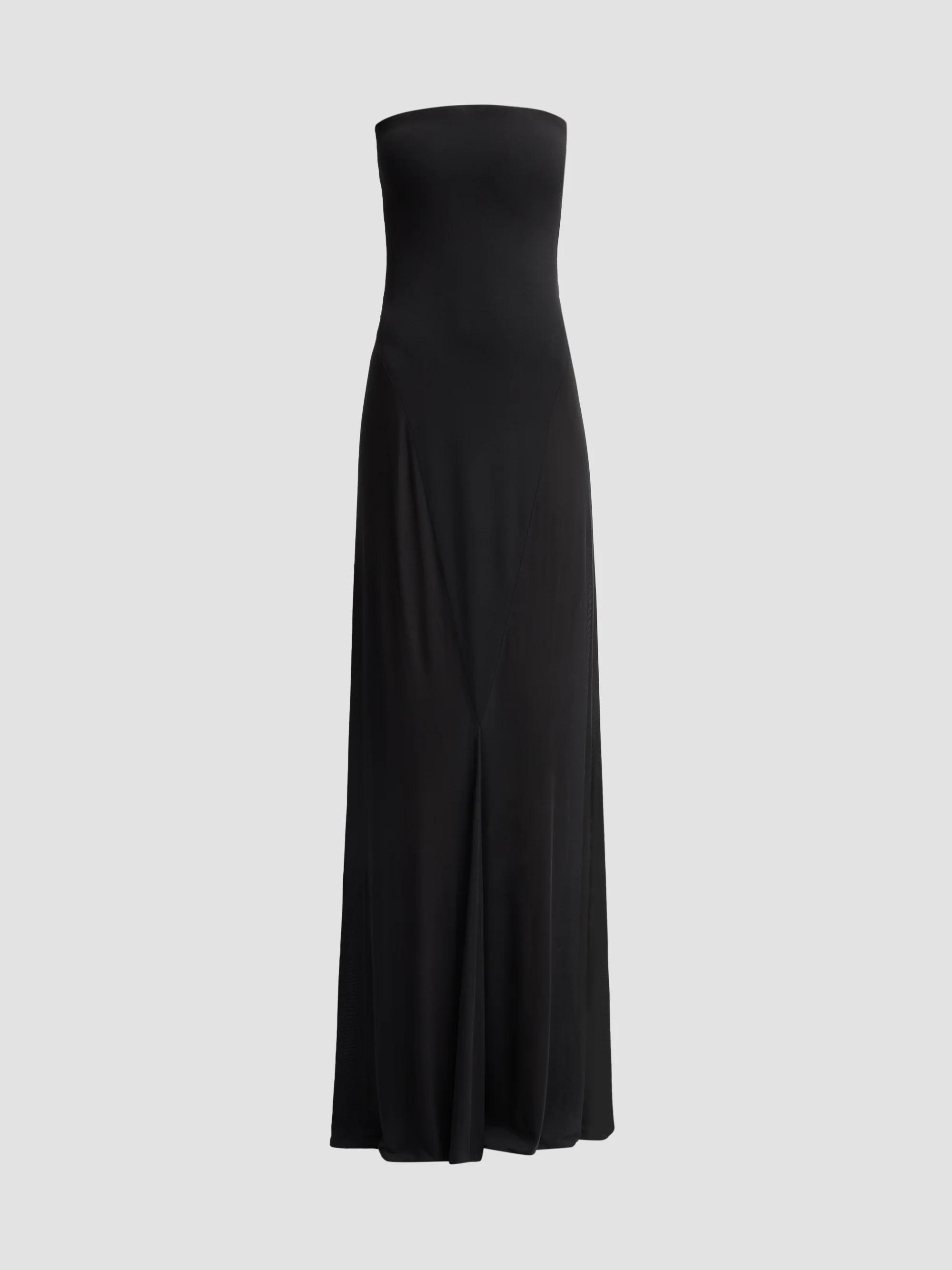 alaia one shoulder cutout stretch jersey midi dress ALAÏA Draped Sleeveless Maxi Stretch Active