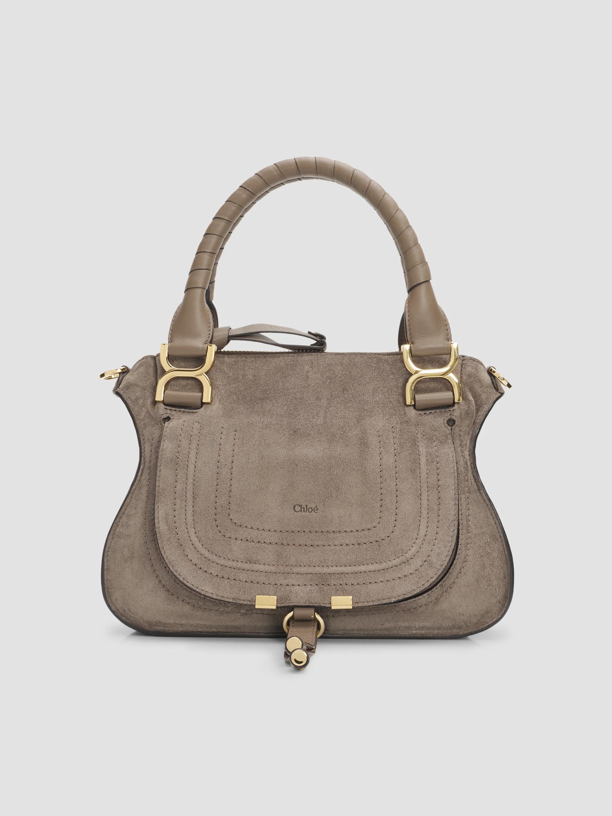 Chloé Marcie Small Suede Top Handle Bag | Saks Fifth Avenue