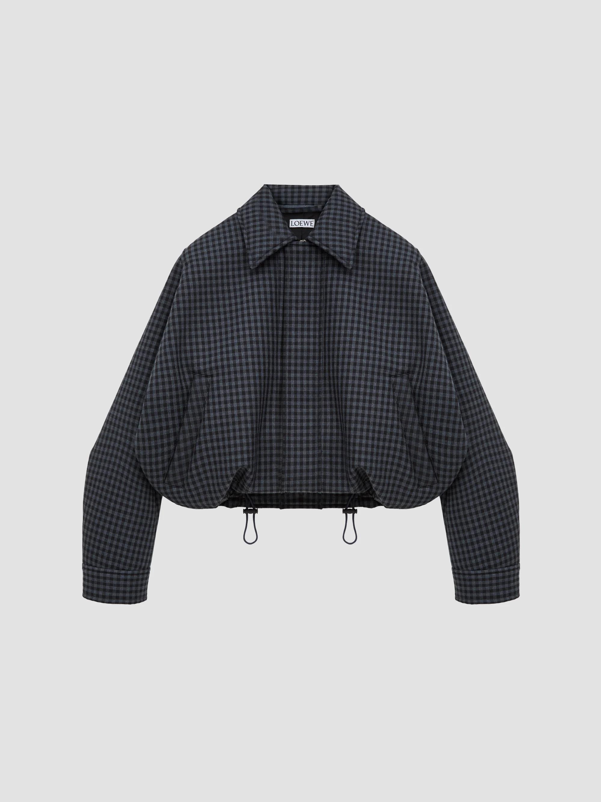 Fabiana Filippi Filo Diamanté Loop Houndstooth Jersey Boxy Jacket