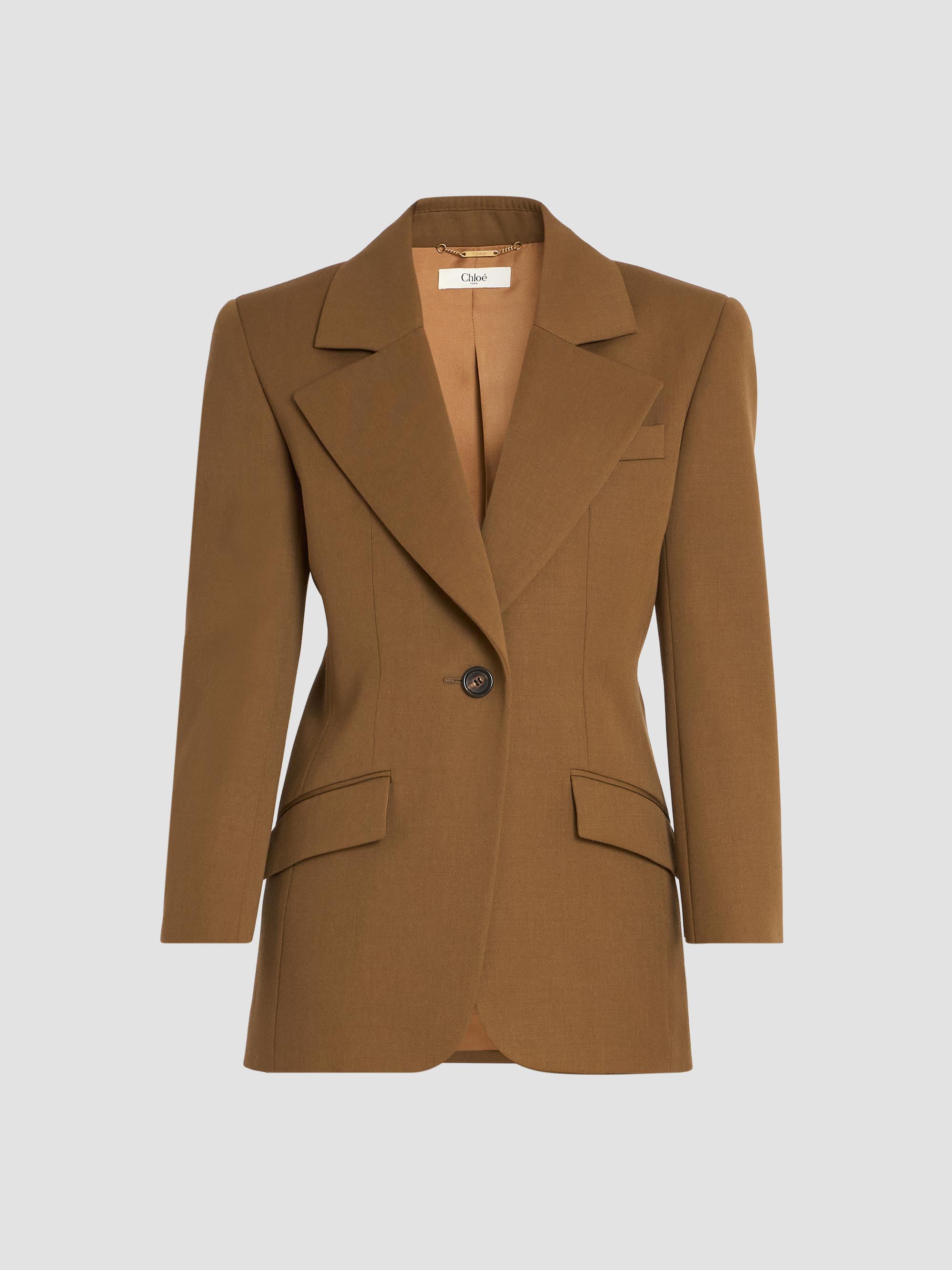 Virgin Wool Notch-Lapel Jacket