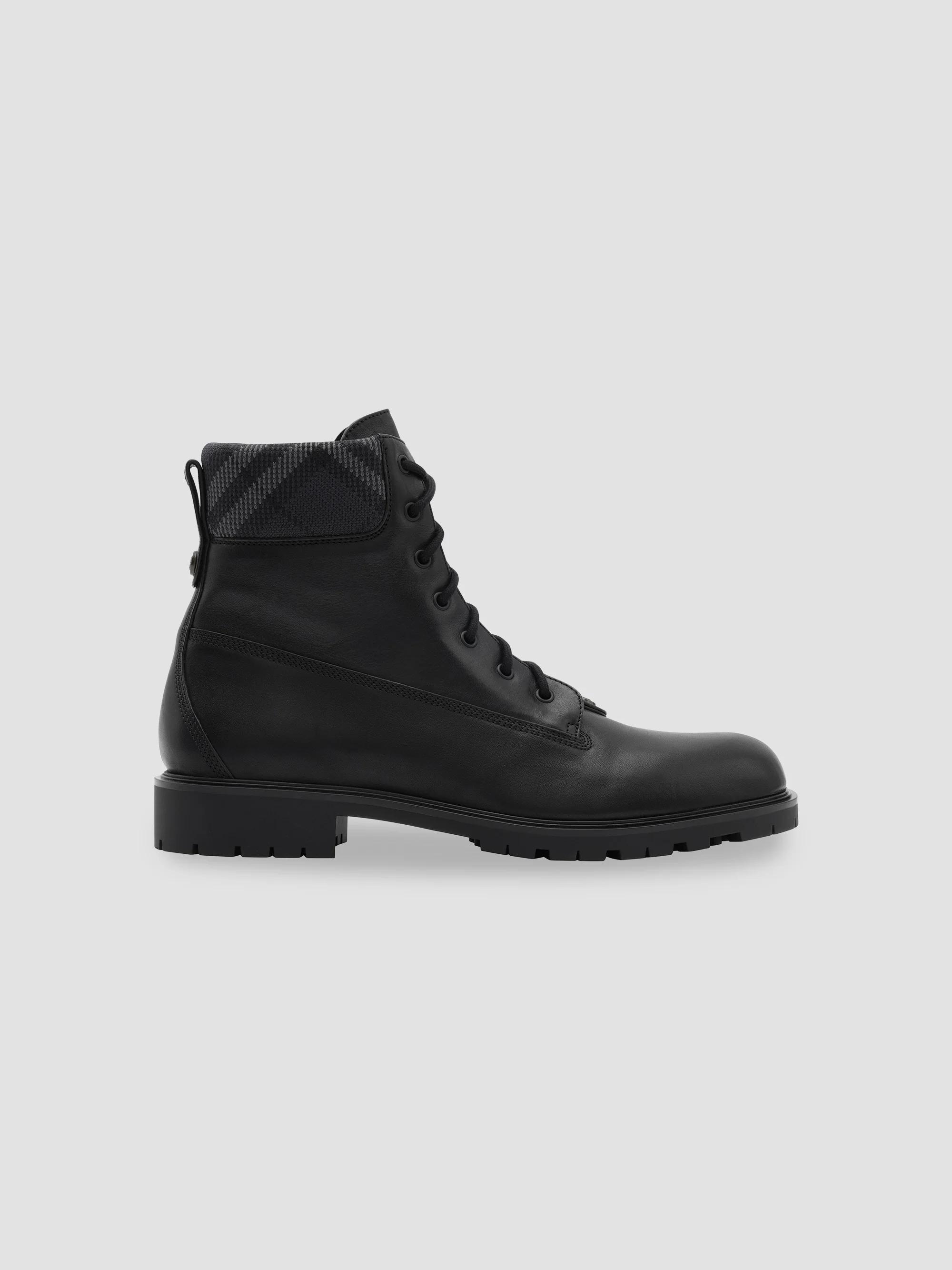 Giorgio Armani Quilted Leather Combat Boots | Saks Fifth Avenue