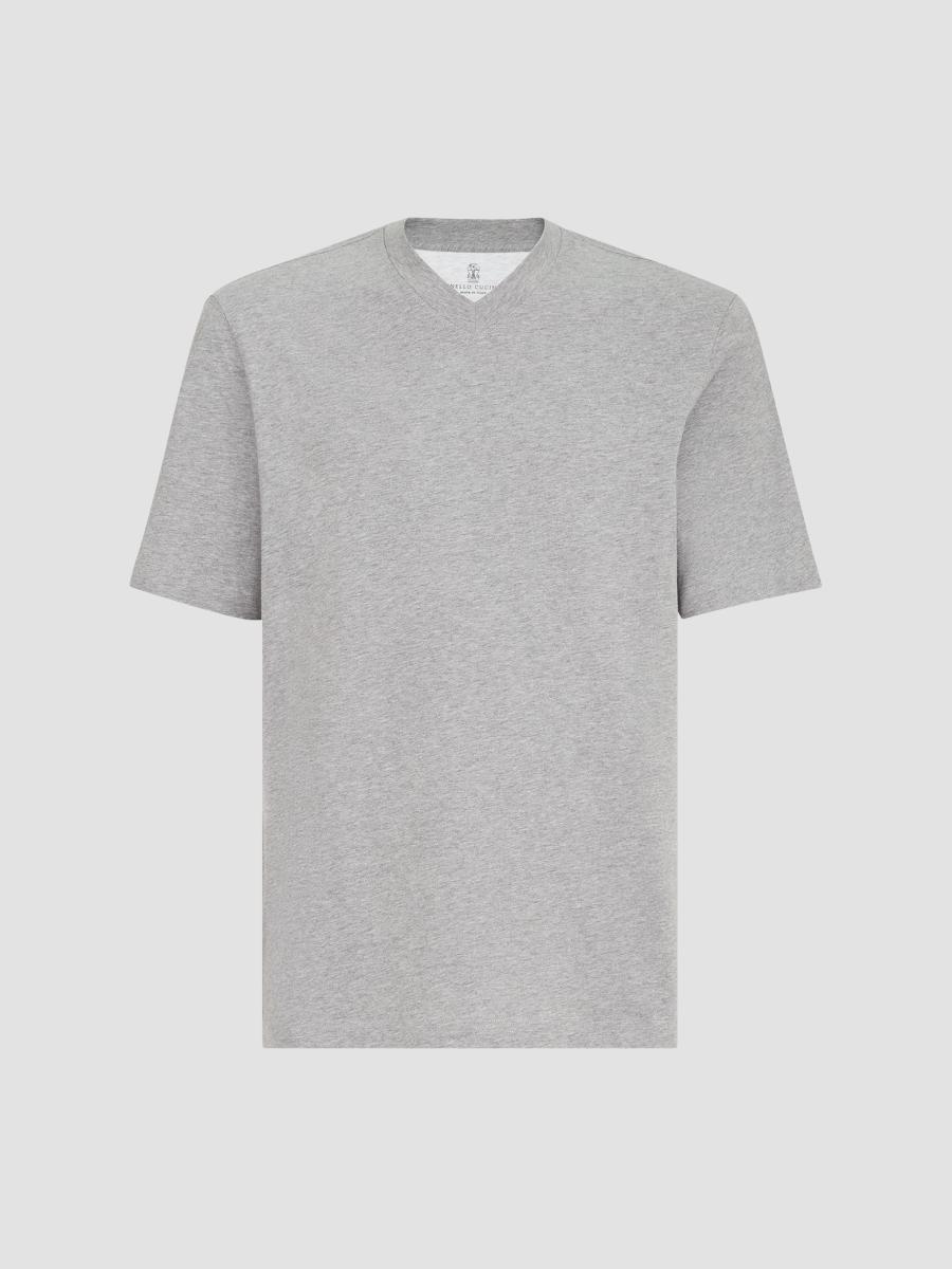 BRUNELLO CUCINELLI VネックTシャツ スリムフィット Brunello Cucinelli Cotton Jersey V-Neck T-Shirt | Saks Fifth Avenue