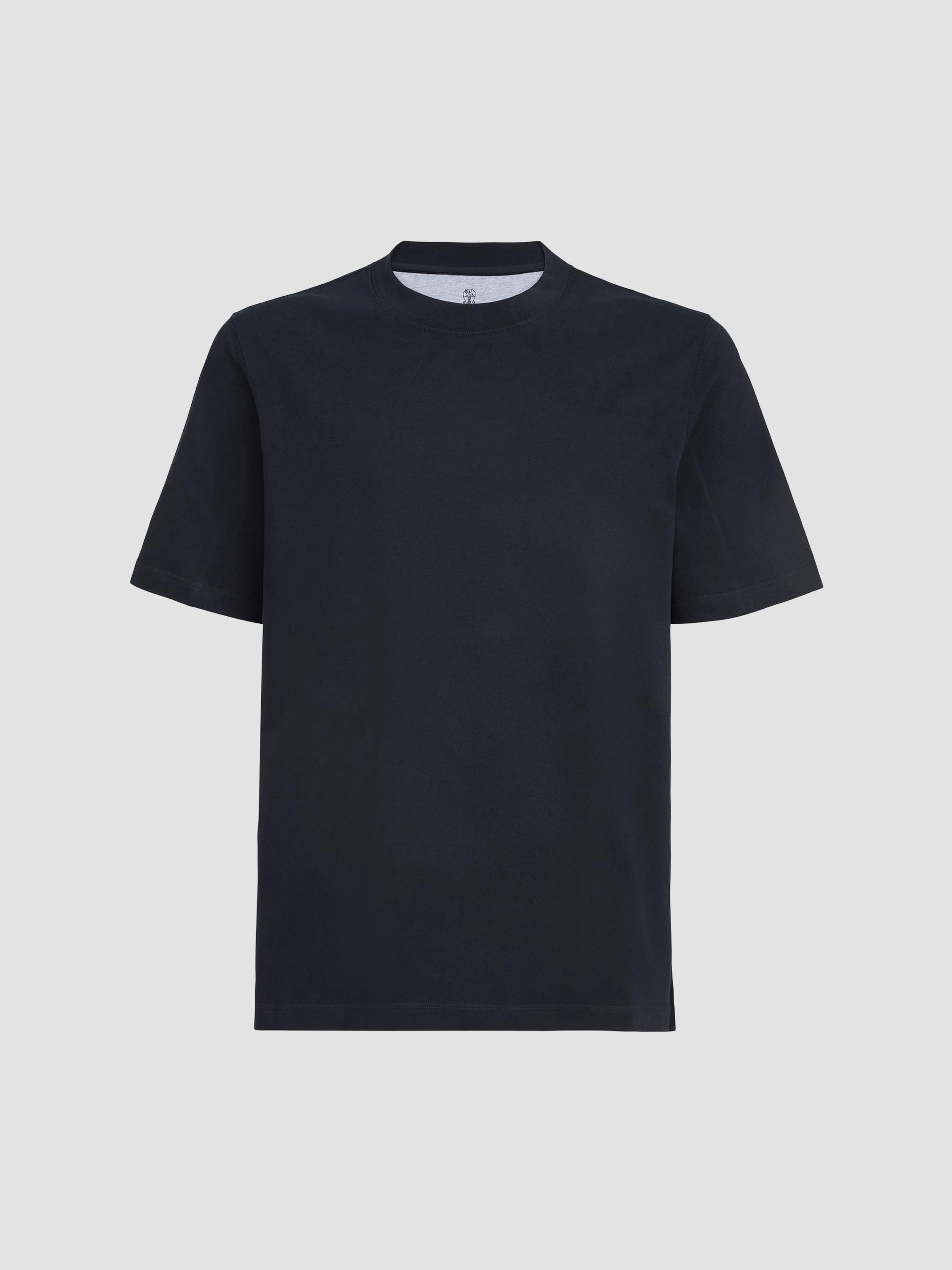Brunello Cucinelli Linen and Cotton Textured Rib Knit T-Shirt with