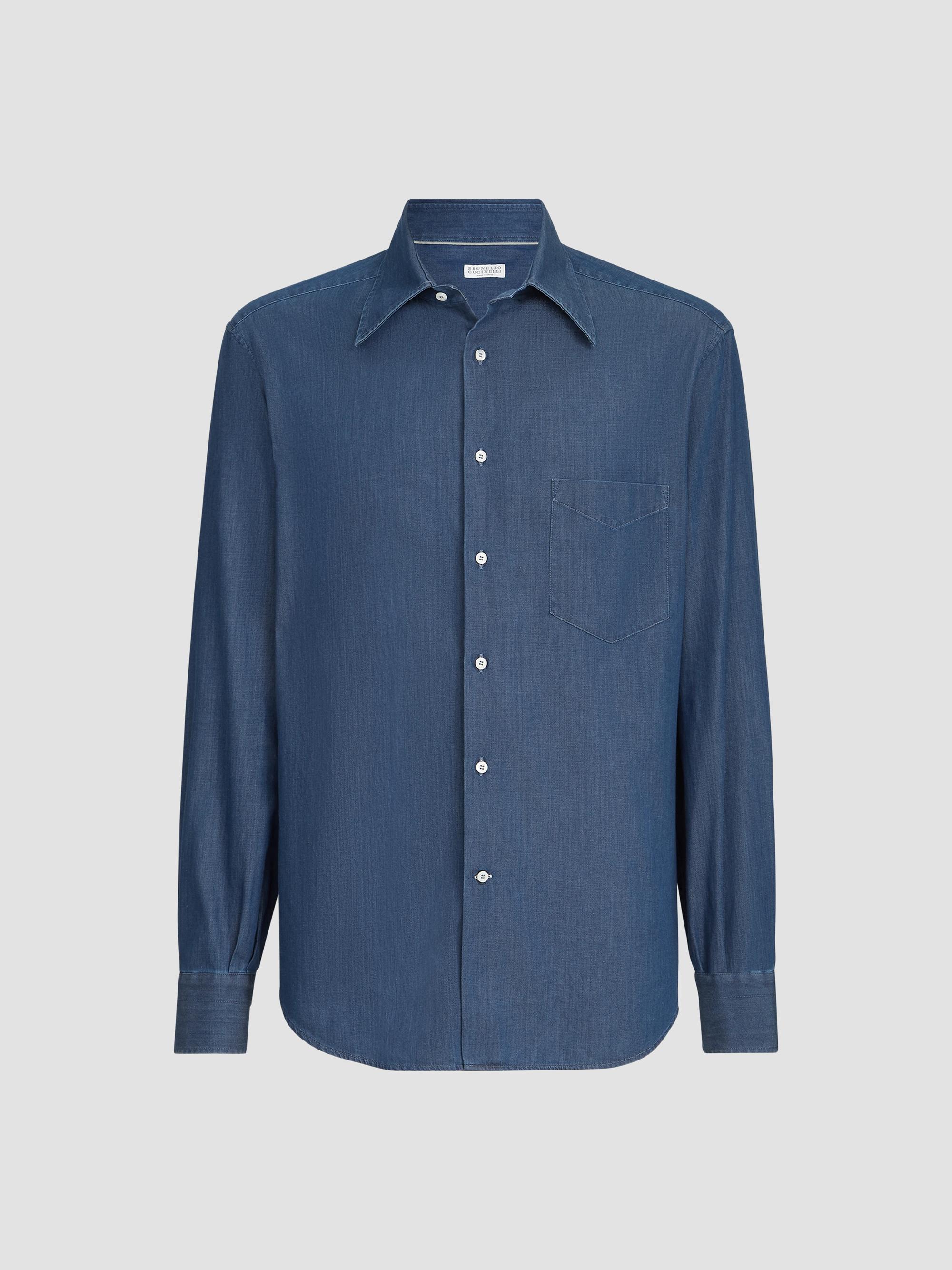 Brunello Cucinelli Linen Easy Fit Shirt with Spread Collar | Saks