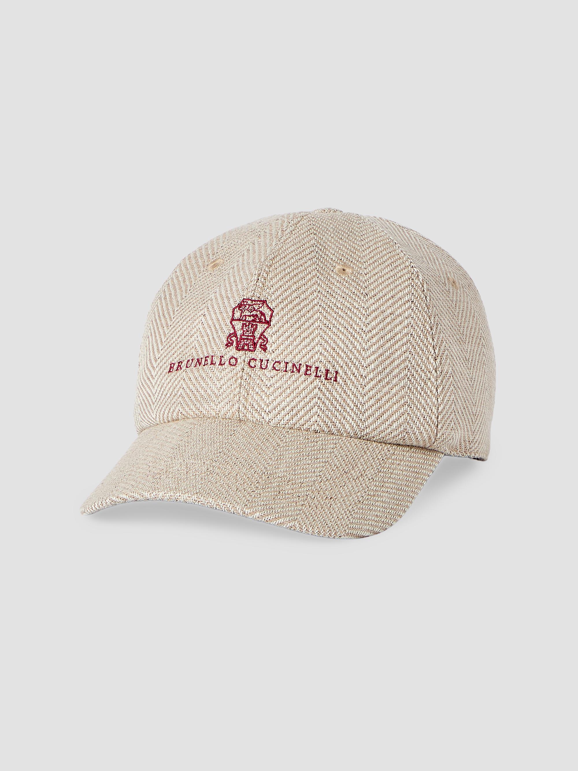 Brunello Cucinelli Silk, Linen and Wool Hopsack Baseball Cap
