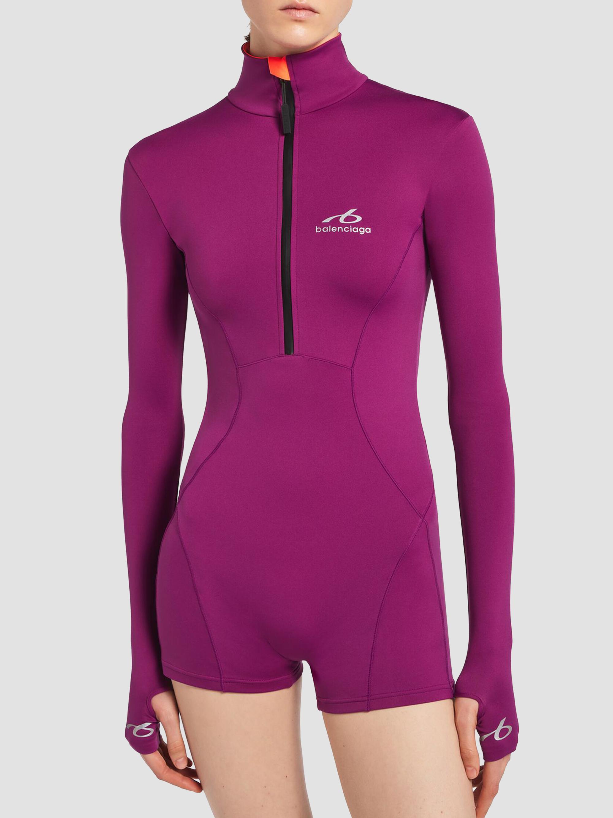 Balenciaga Techwear Short Long Sleeve Bodysuit | Saks Fifth Avenue