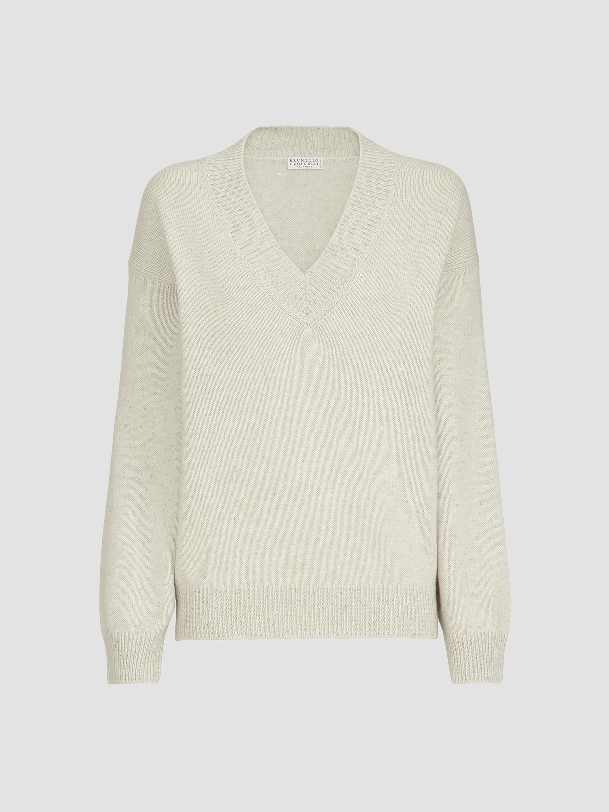 Brunello Cucinelli Cashmere and Silk Diamond Yarn Sweater | Saks