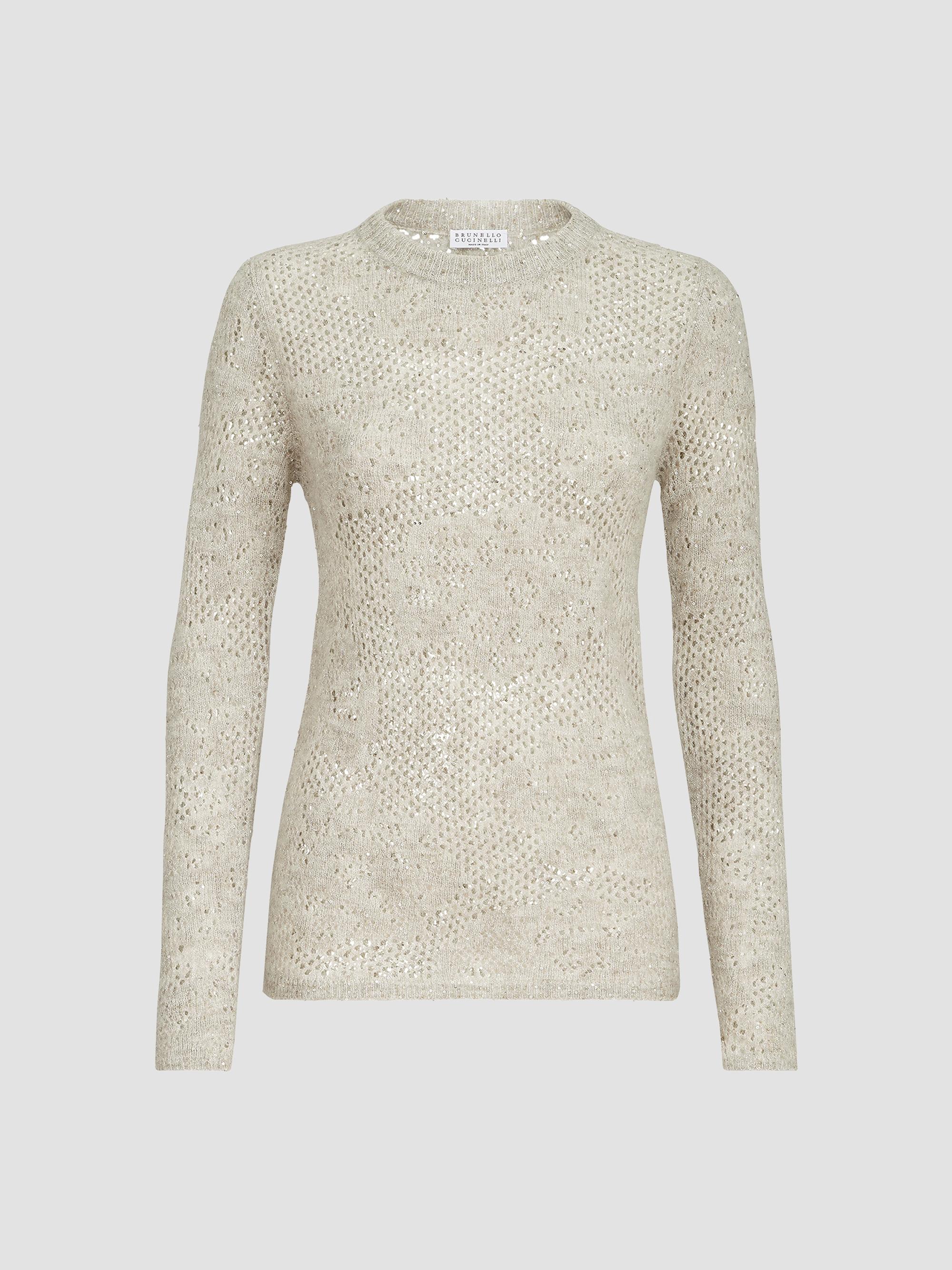 Brunello Cucinelli Cashmere and Silk Diamond Yarn Sweater | Saks