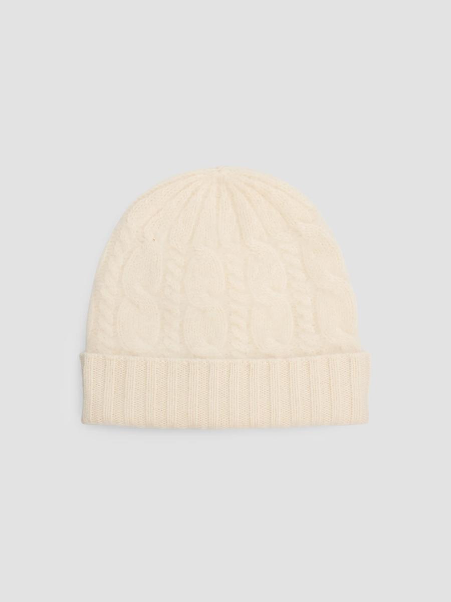 Sofia Cashmere Women's Cable-knit Cashmere Beanie In Ivory