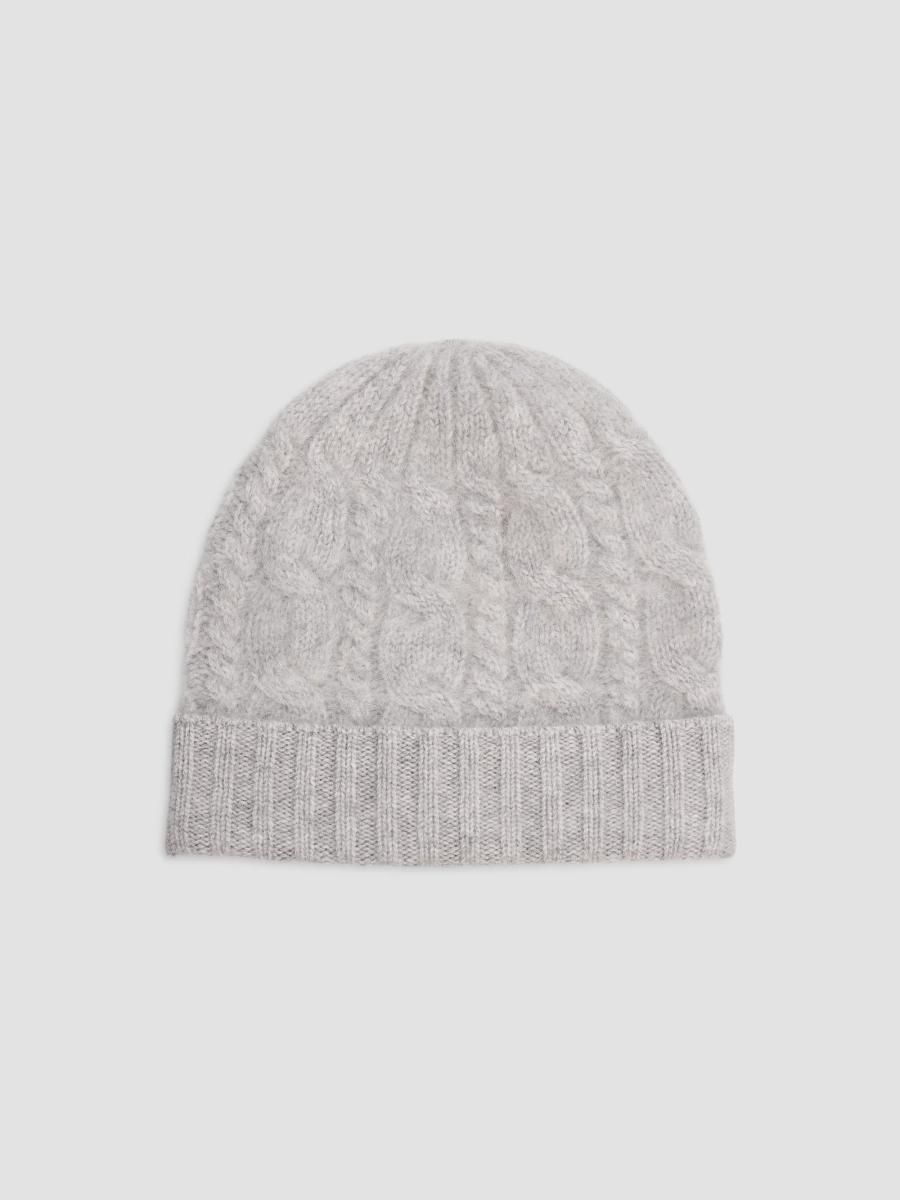 Sofia Cashmere Women's Cable-knit Cashmere Beanie In Light Heather Grey