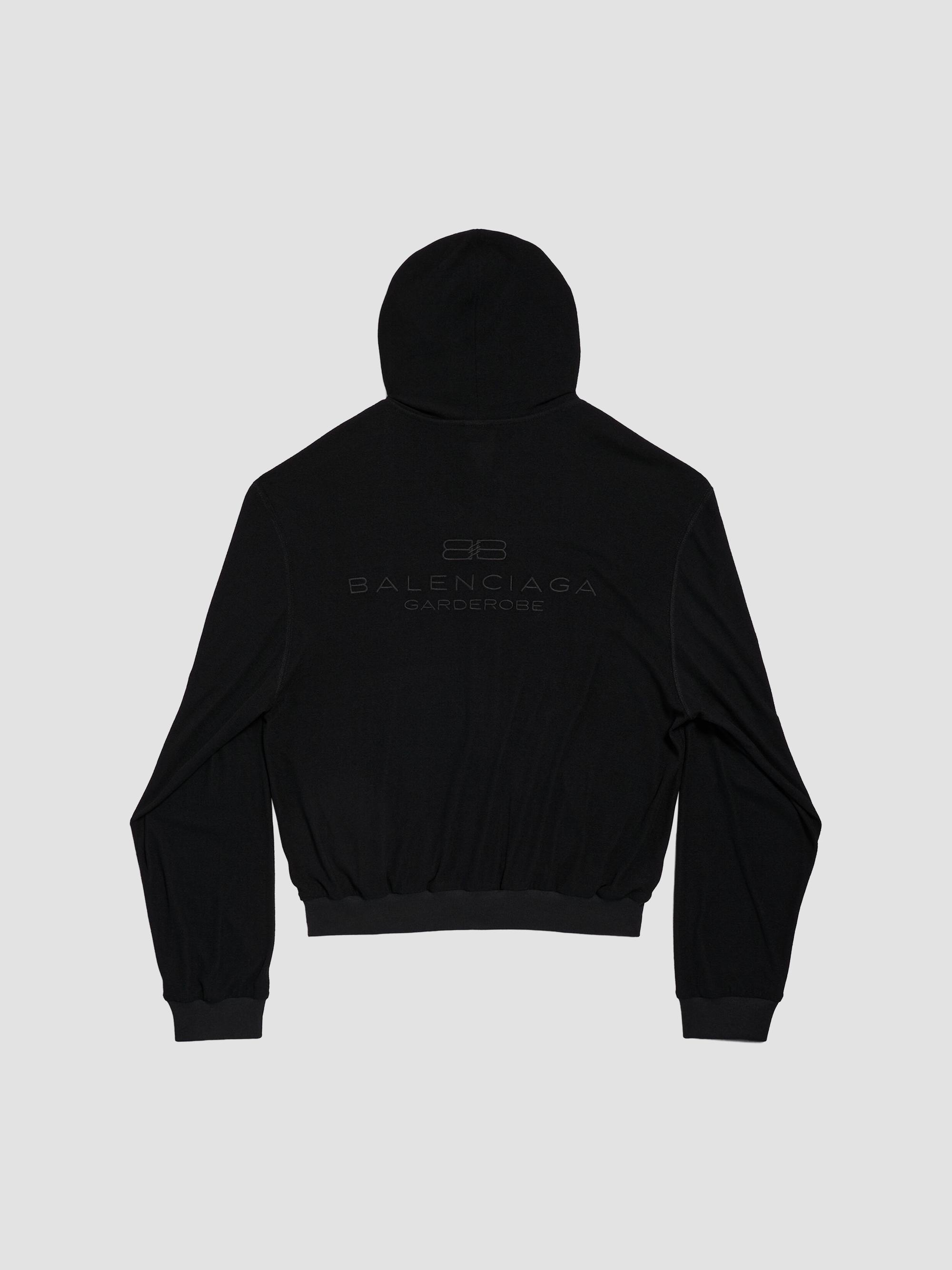 Balenciaga BB Garderobe Zip-Up Small Fit Hoodie | Saks Fifth Avenue