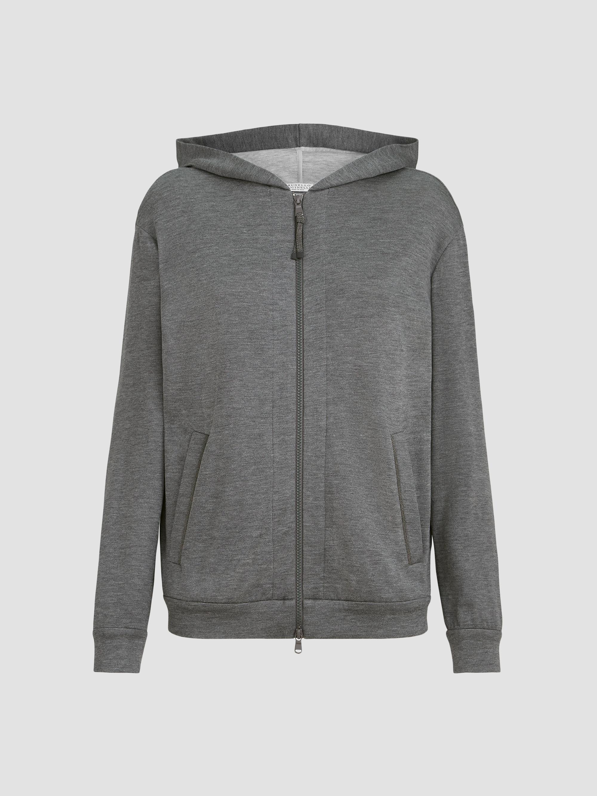 Sacai Sponge Sweat X Nylon Twill Zip-Front Hoodie | Saks Fifth Avenue