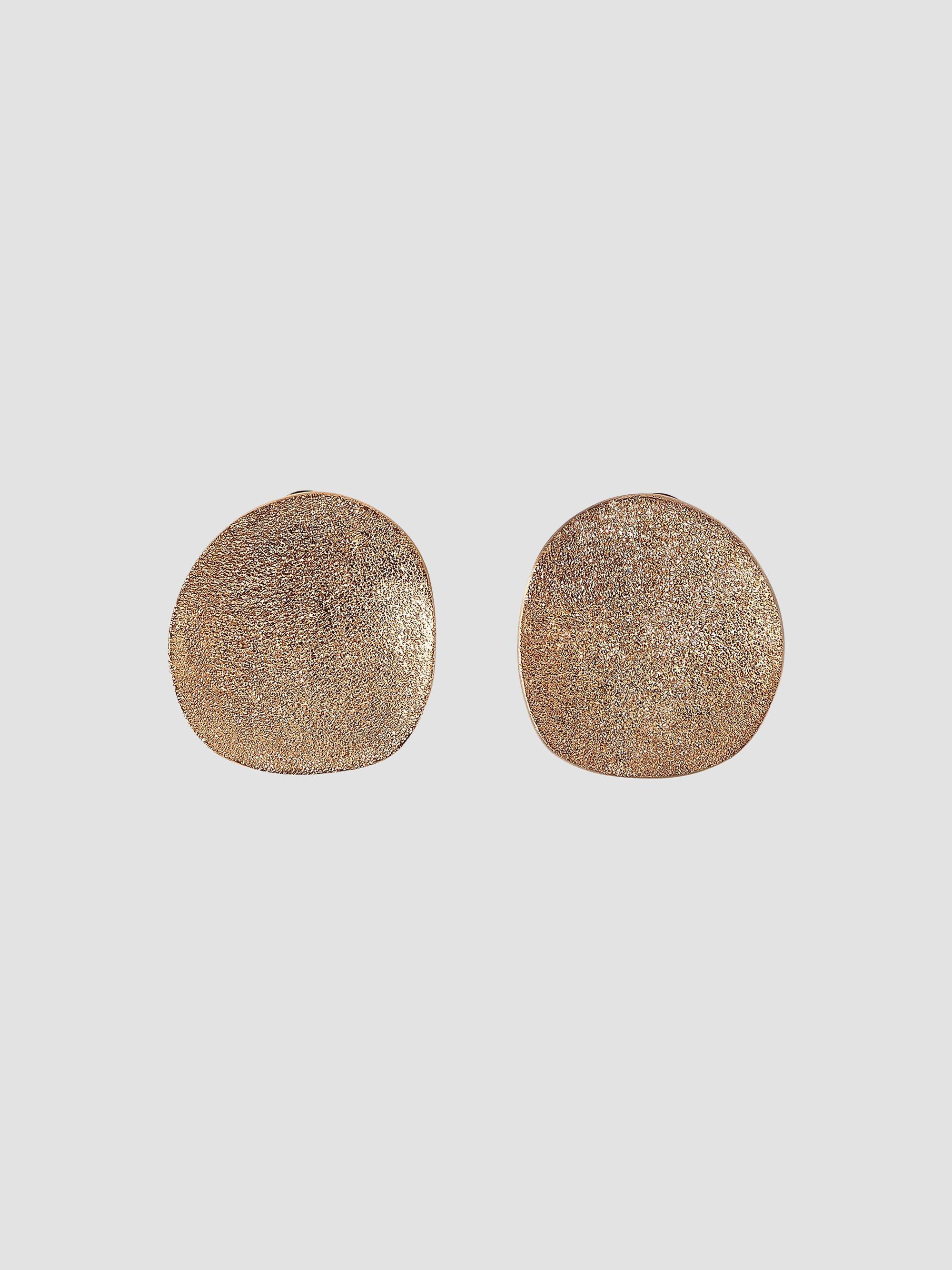Brunello Cucinelli Women's Sterling Silver Shimmer Disc Earrings - Light Gold