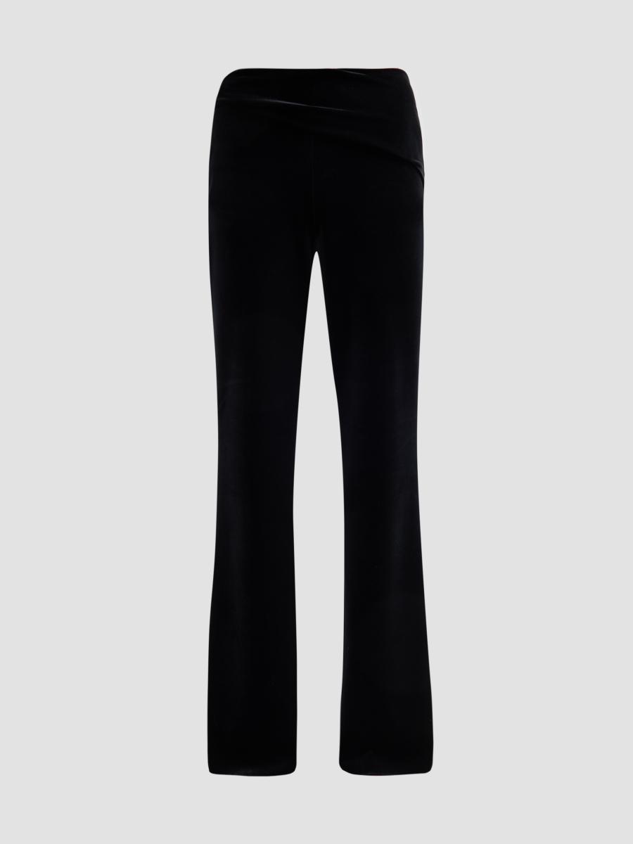 Chiara Boni La Petite Robe Women's Eryda Velvet Flared Pants In Black