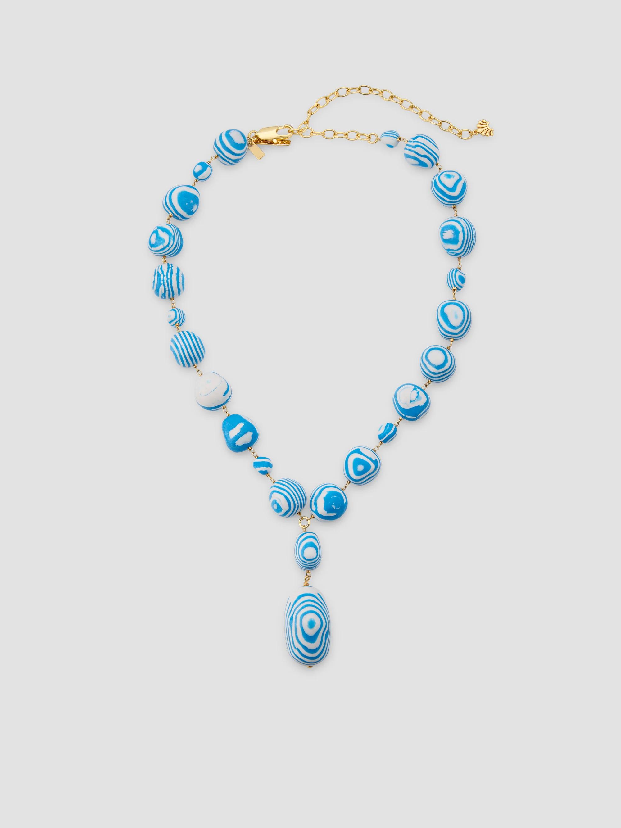 Lele Sadoughi Women's Ocean Spray 14K-Gold-Plated & Stone Lariat Necklace - Ocean