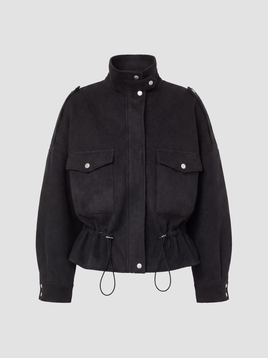 Nicholas The Label Women's Ciara Drawcord Blouson Jacket In Black