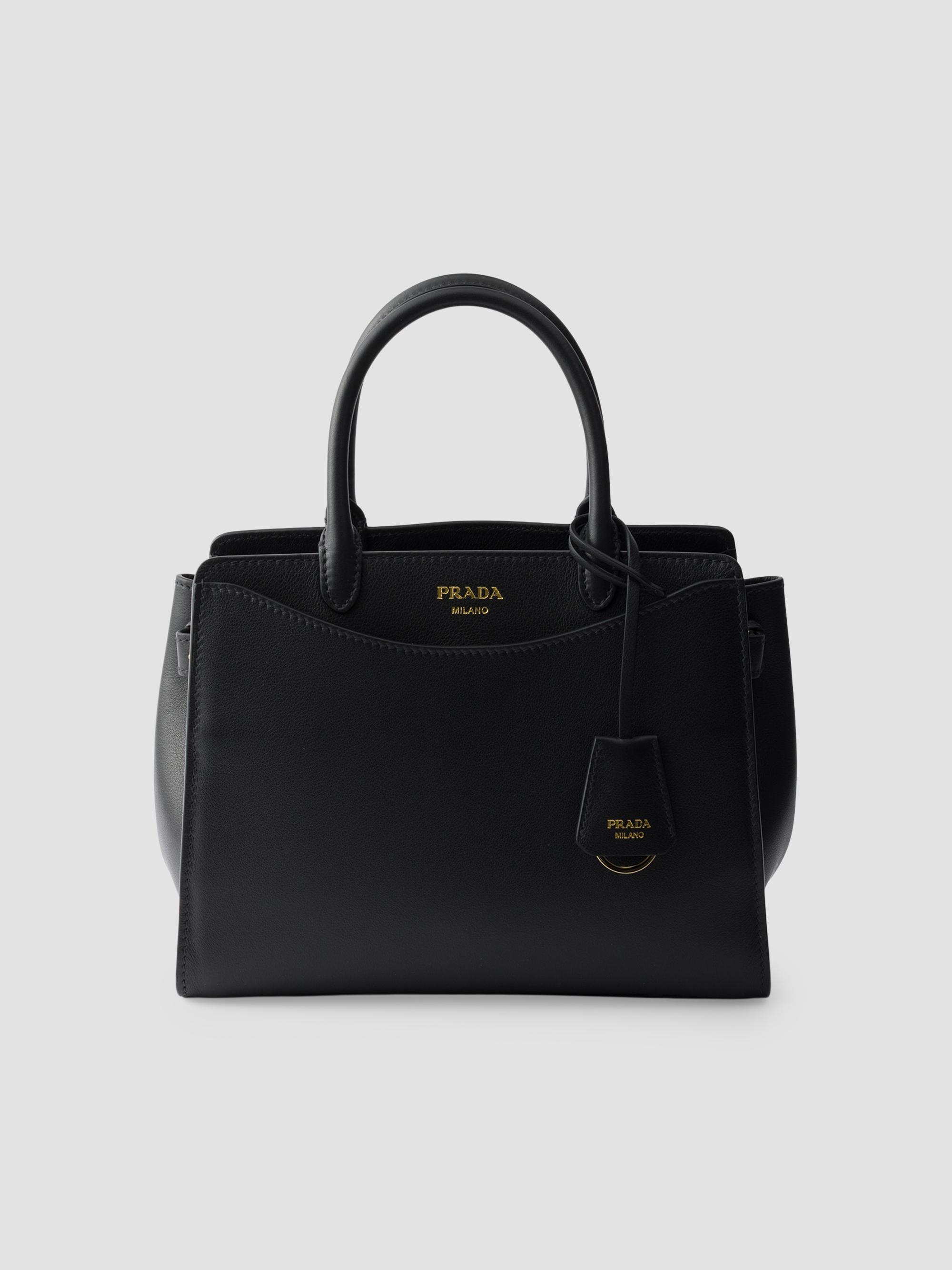 Prada Minuit Satin Top Handle Bag | Saks Fifth Avenue