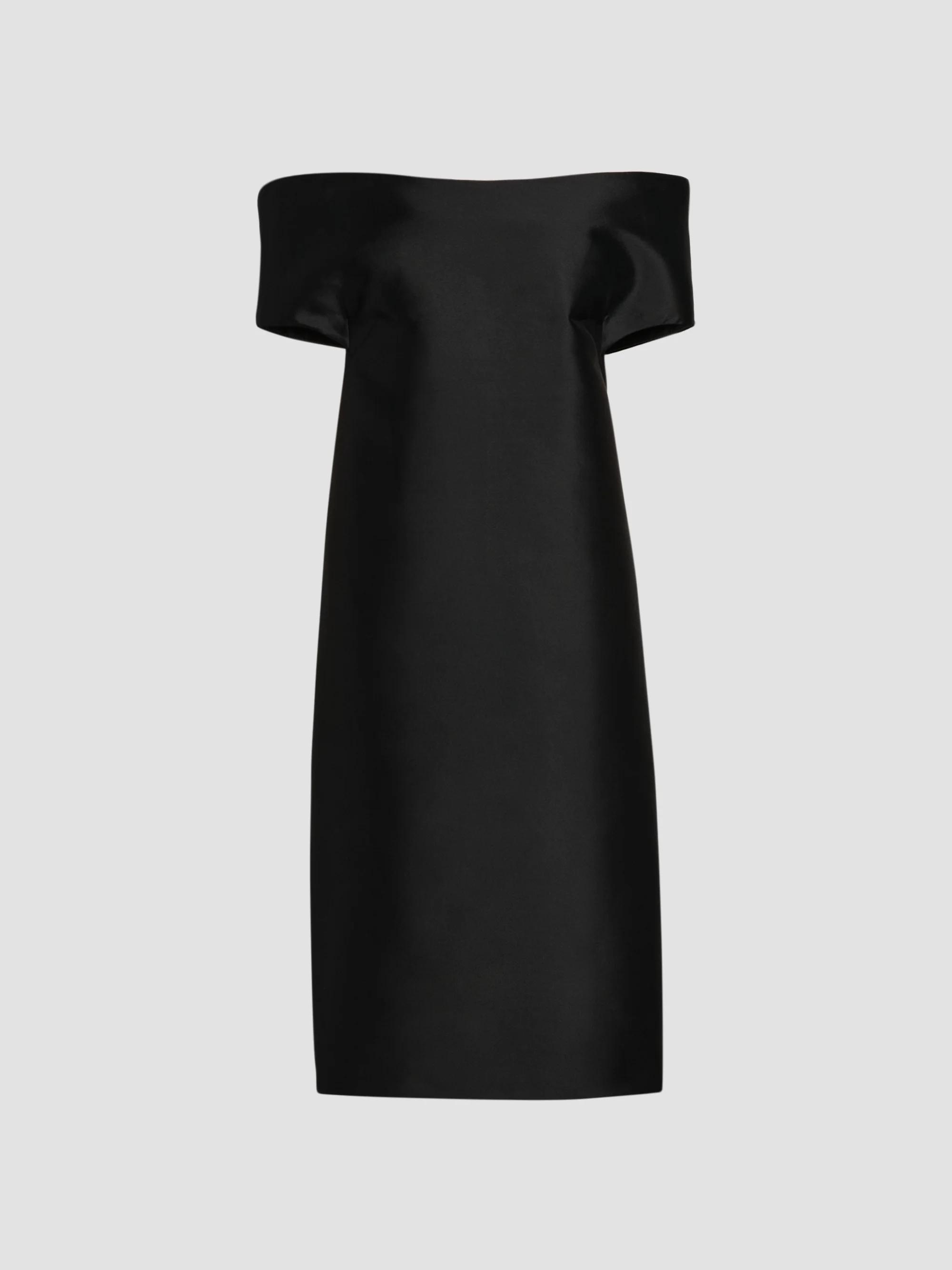 Jil Sander Squareneck Linen Midi-Dress