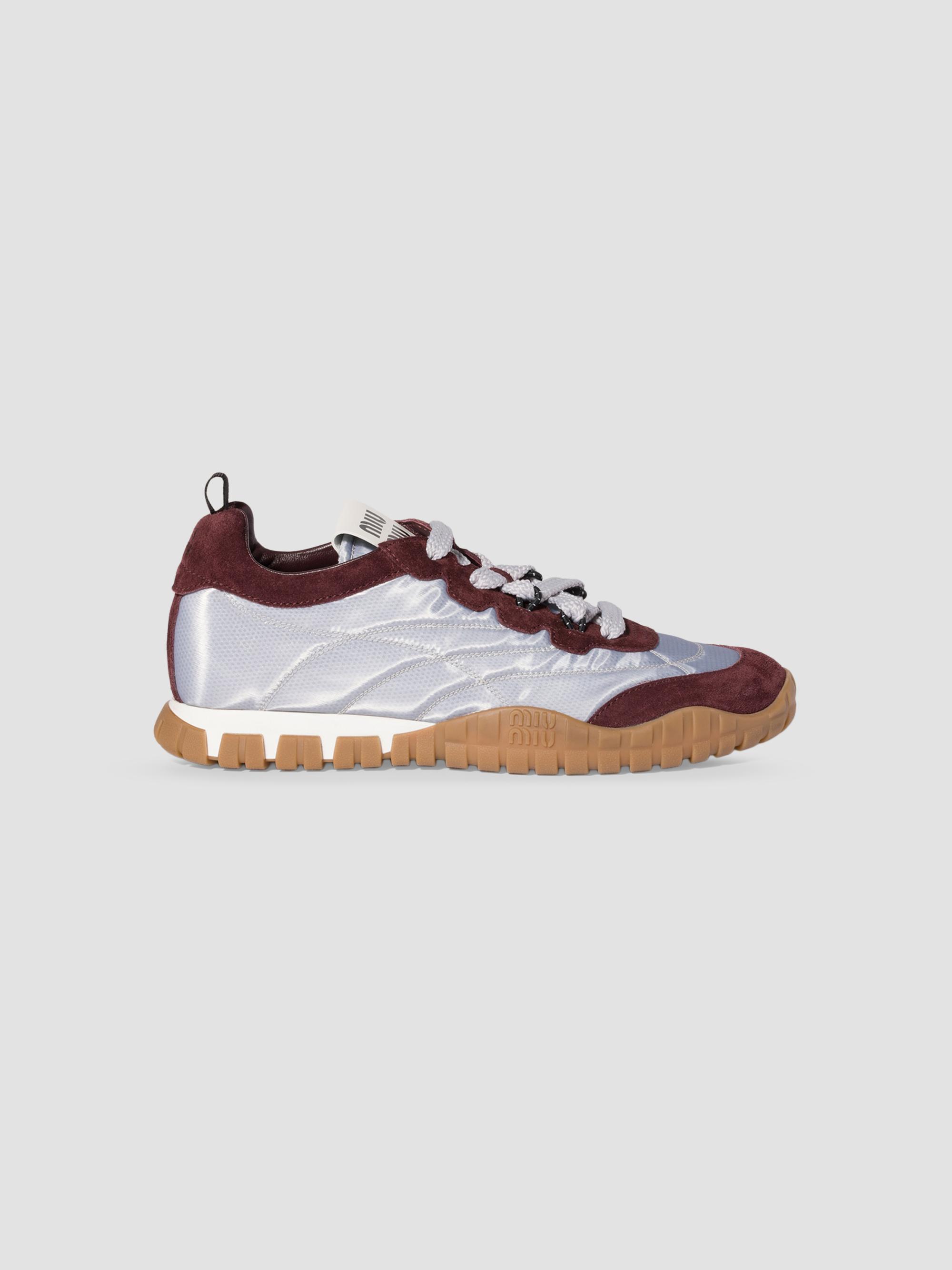 Miu Miu Tyre Technical Fabric and Suede Sneakers | Saks Fifth Avenue