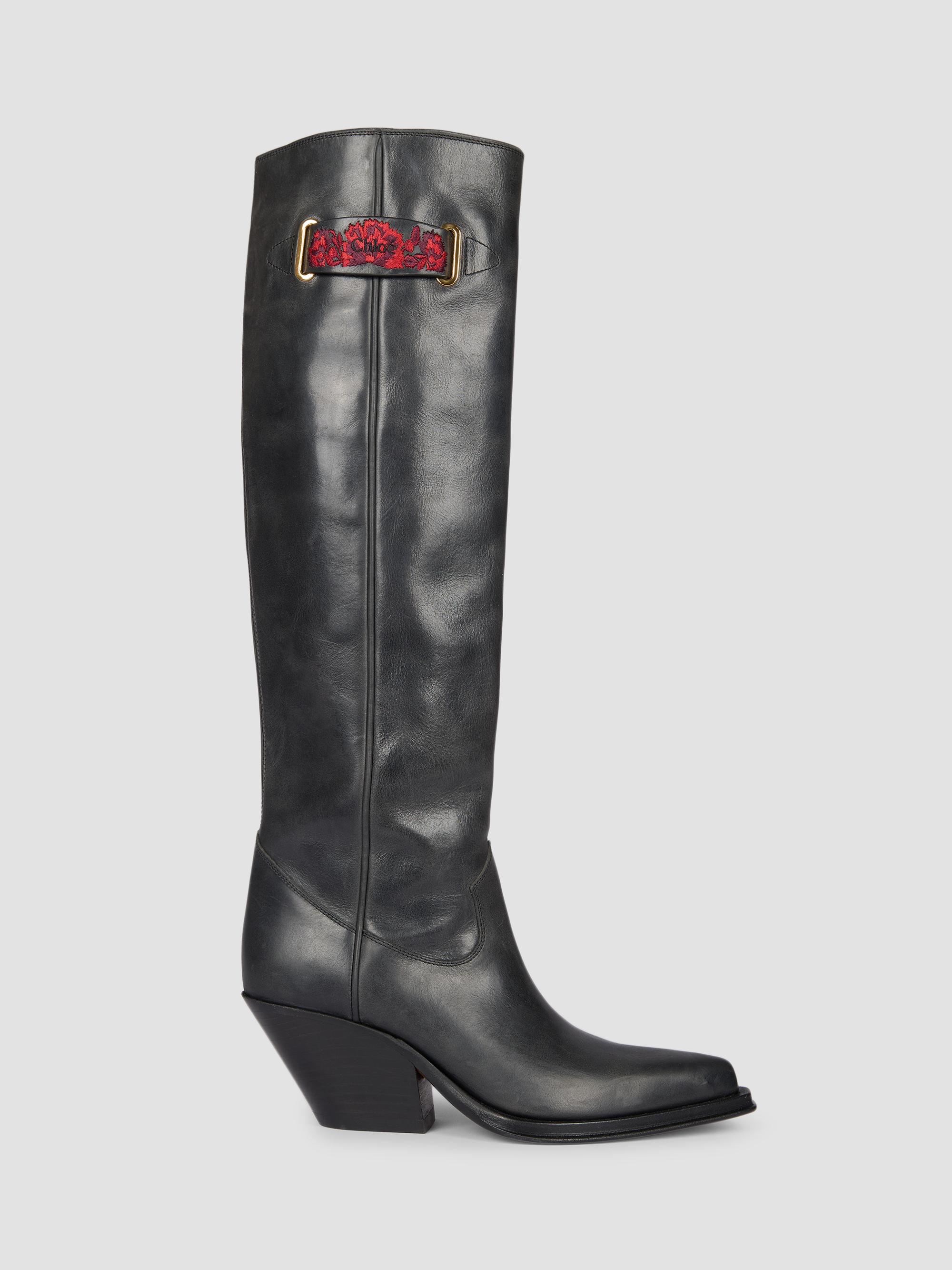 Azelan 70mm Knee-High Leather Boots
