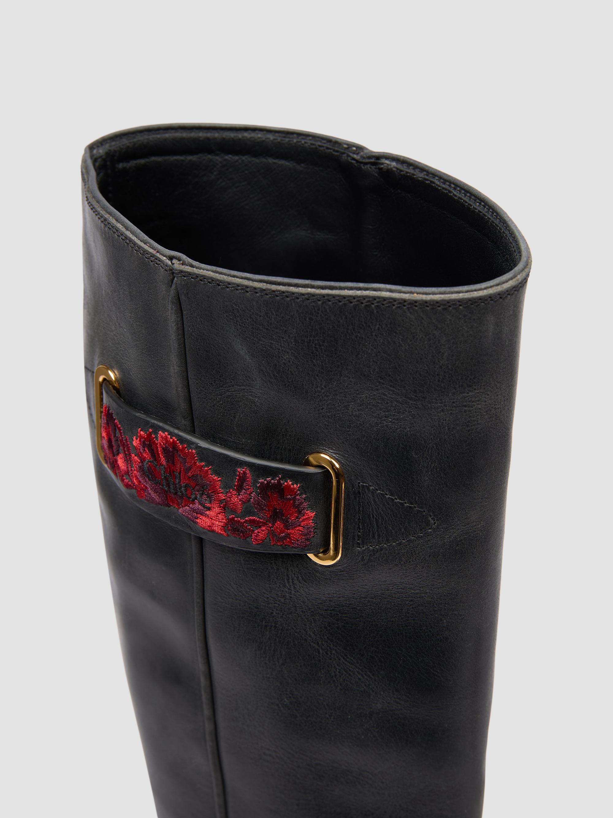 Azelan 70mm Knee-High Leather Boots