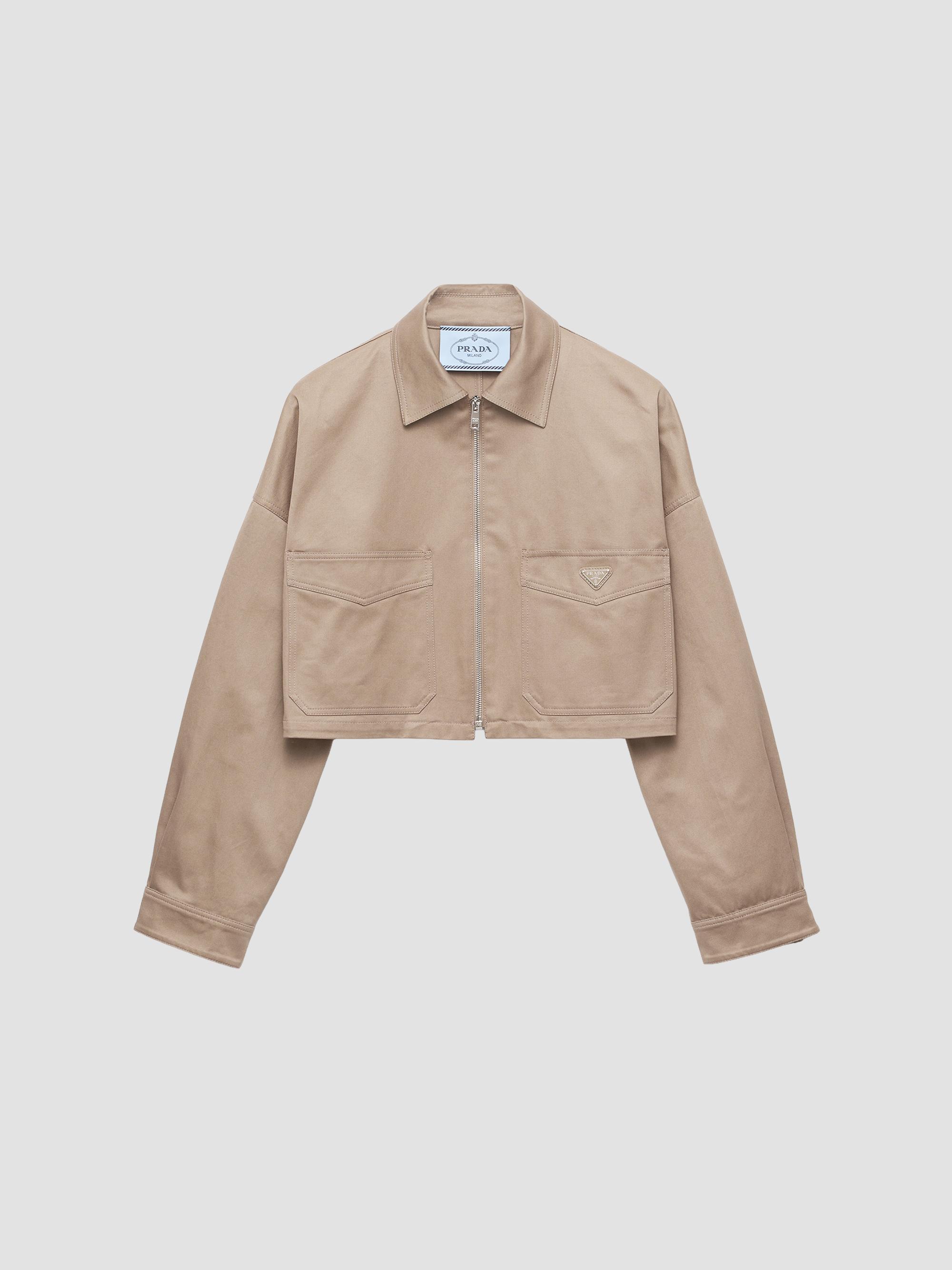 Prada Cropped Nappa Leather Jacket | Saks Fifth Avenue