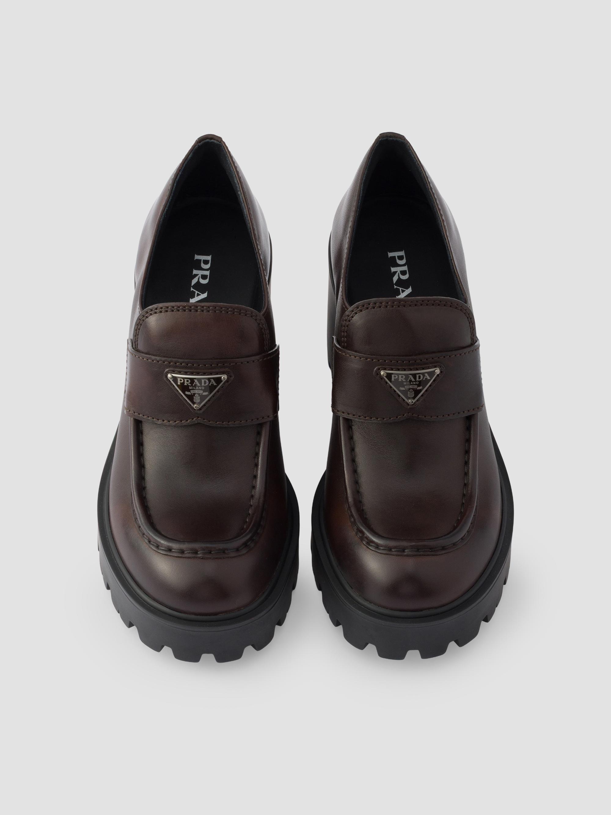 靴 Special! Prada strap leather Loafer Prada Leather Loafers | Saks Fifth Avenue