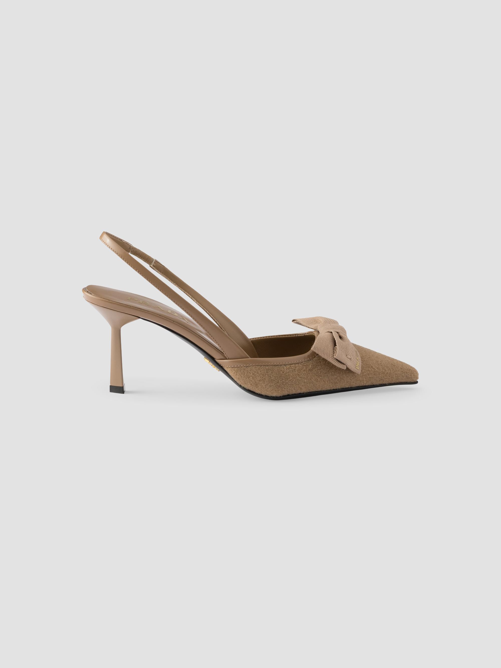 Prada Suede 75MM Slingback Pumps | Saks Fifth Avenue