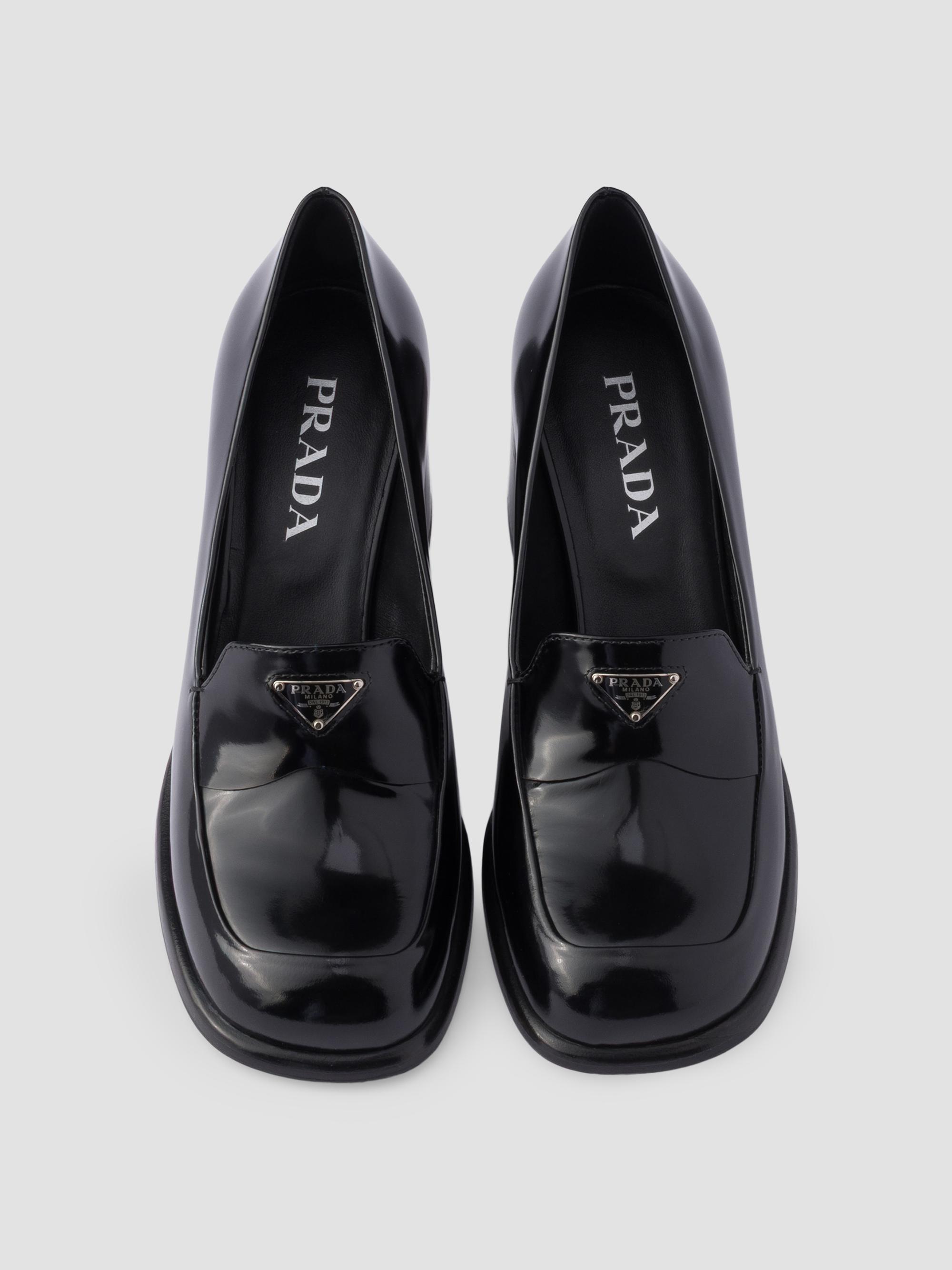 Prada Brushed Leather Loafers | Saks Fifth Avenue