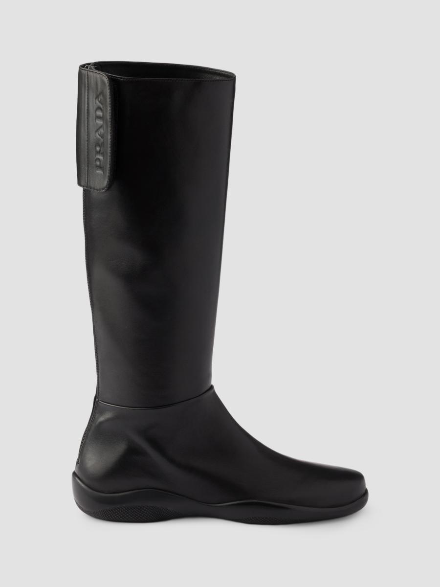 Prada Toblach Nappa Leather Boots | Saks Fifth Avenue
