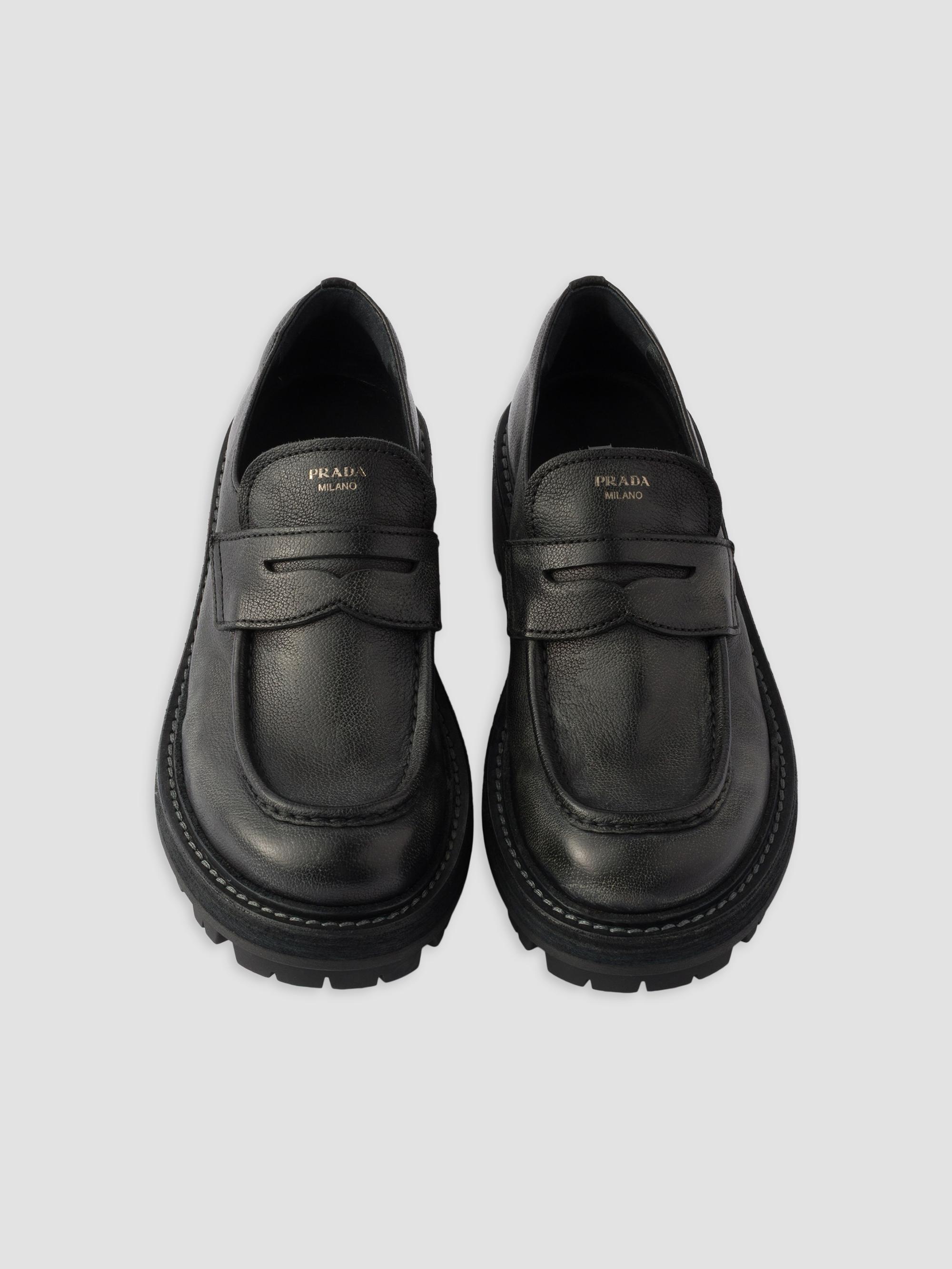 Prada Leather Loafers | Saks Fifth Avenue