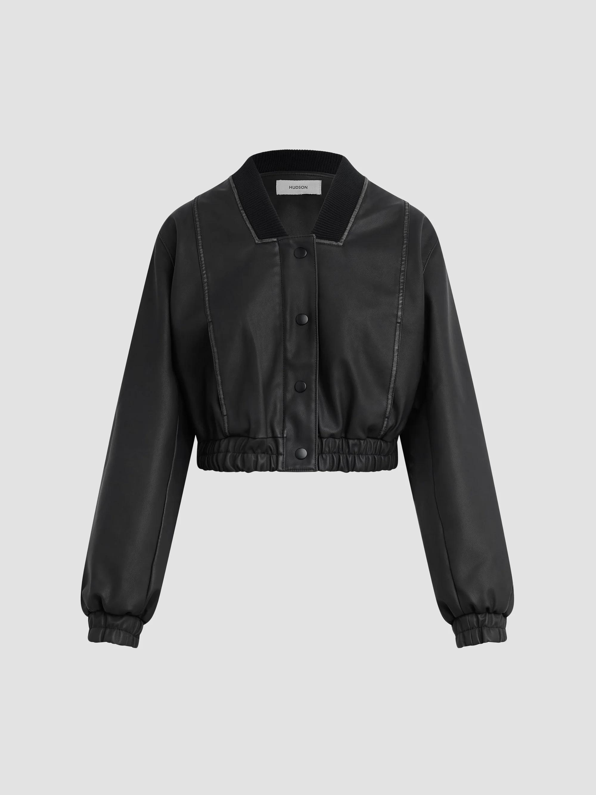 WARDROBE.NYC Tailored Crop Bomber Jacket | Saks Fifth Avenue