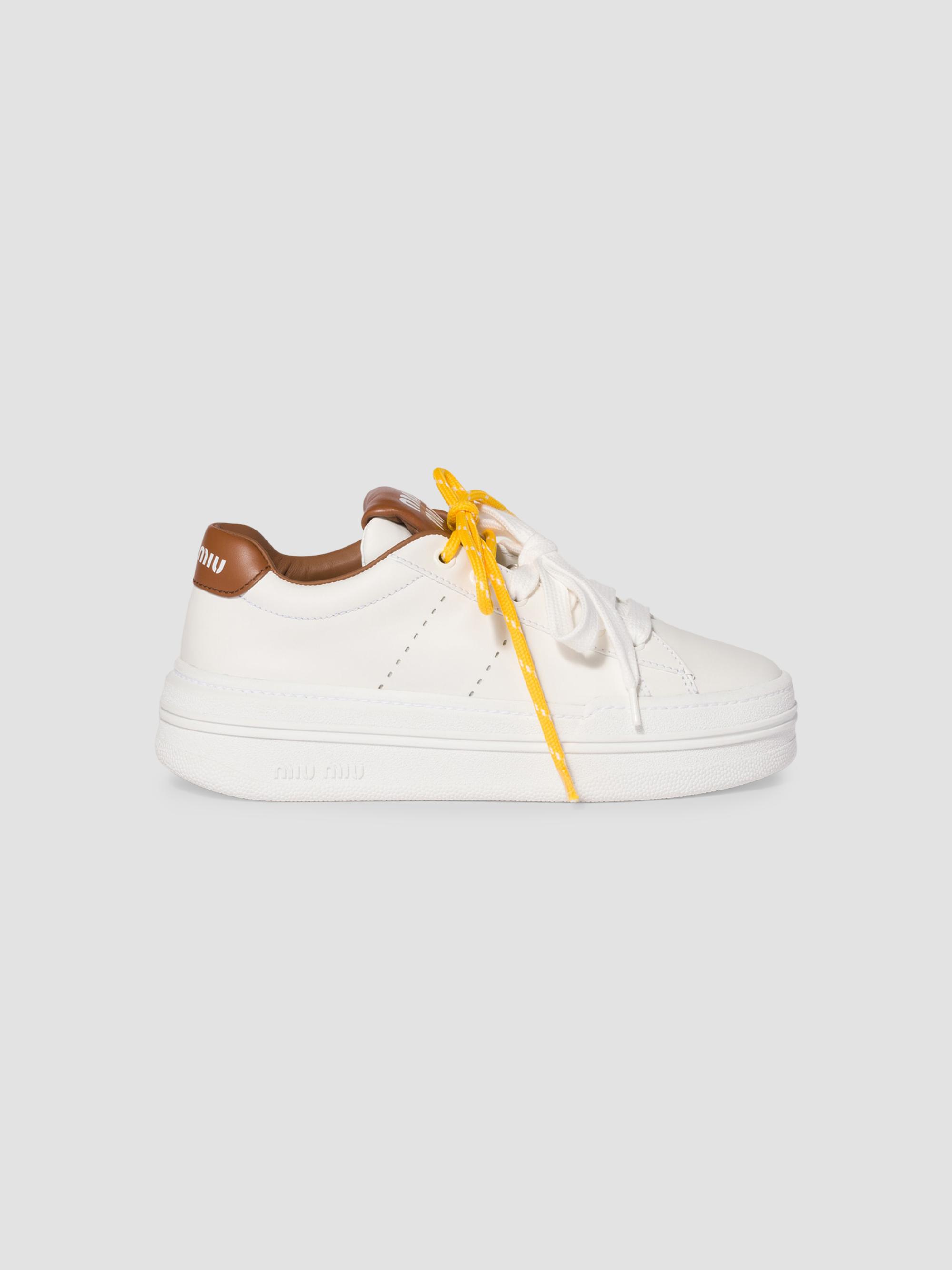Miu Miu Embroidered Drill Sneakers | Saks Fifth Avenue